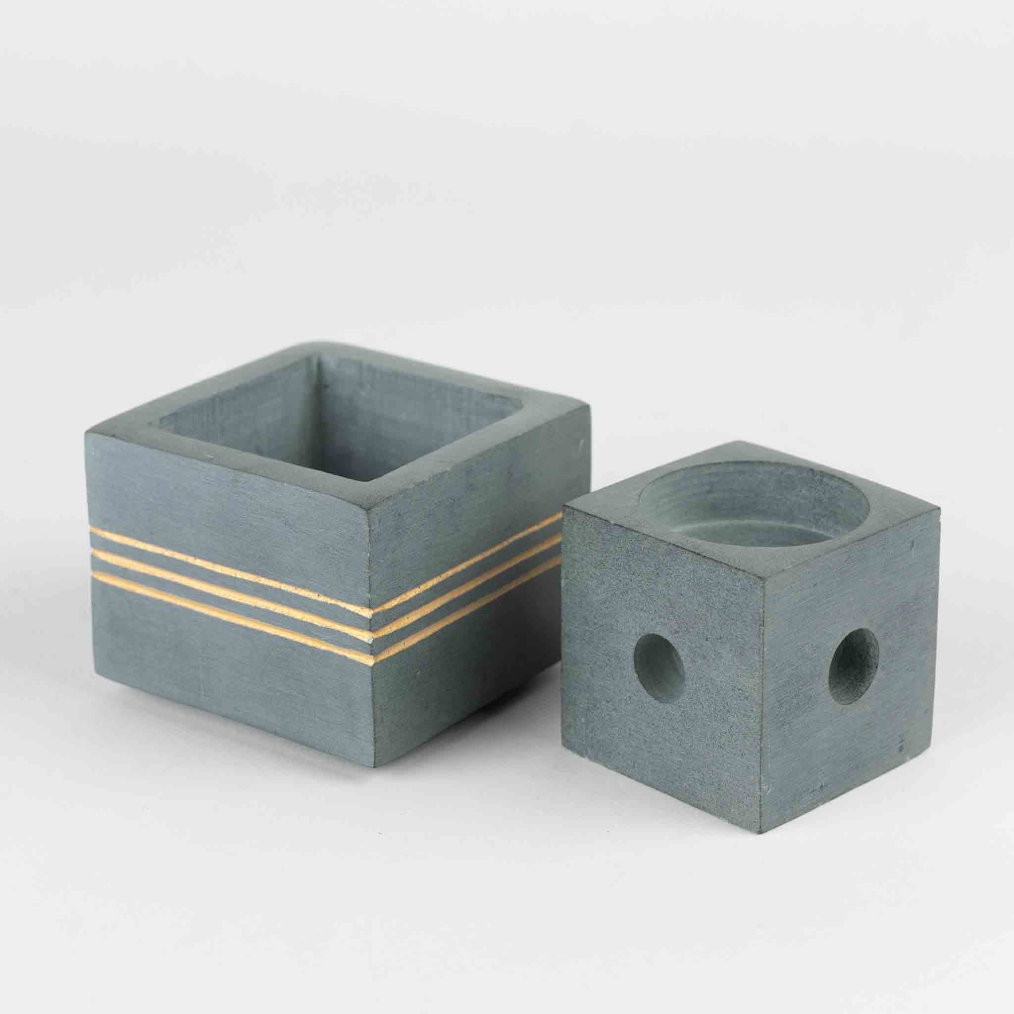 Bahu Stone Candleholder - Tea Lights & Tapers - Default Title (6826010)