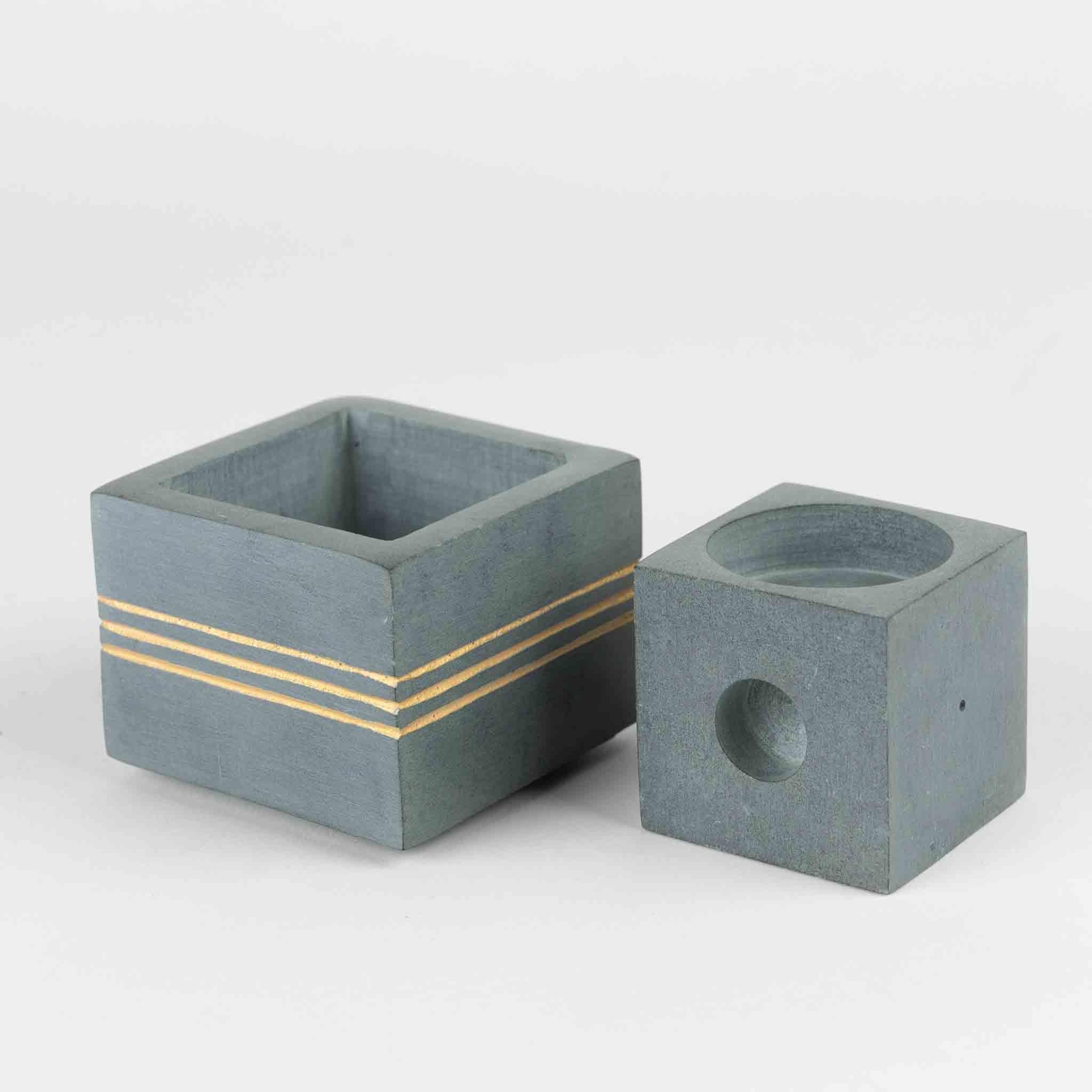 Bahu Stone Candleholder - Tea Lights & Tapers - Default Title (6826010)