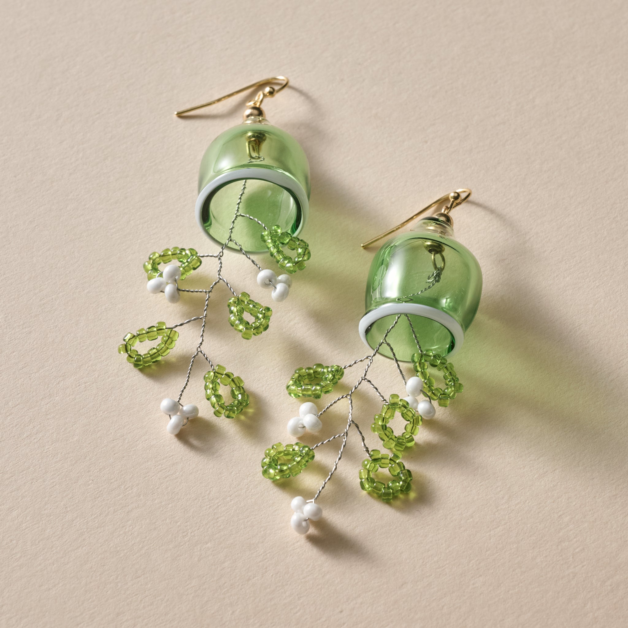 Kae Glass Globe Dangle Earrings