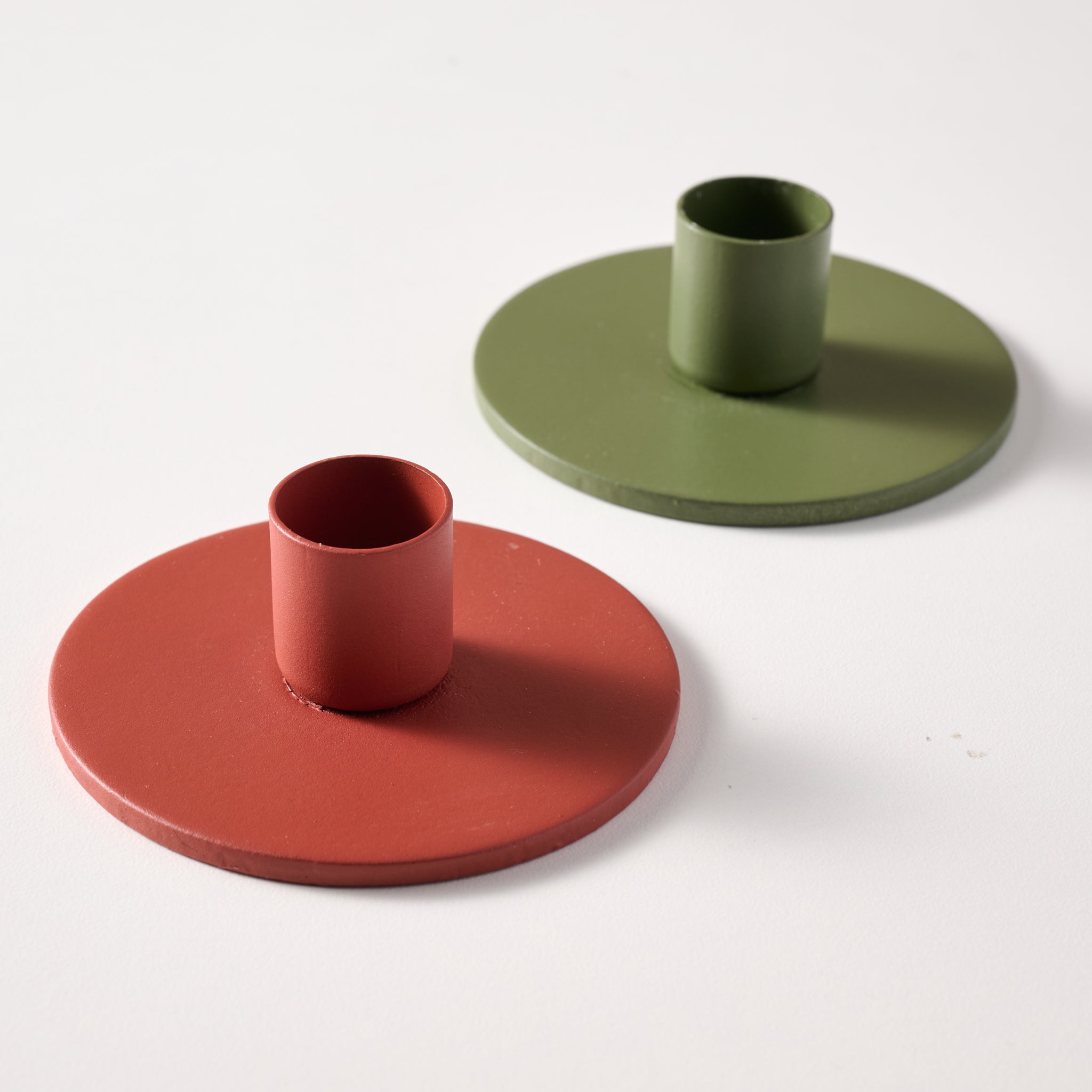 Prakash Taper Candle Holder - Orange