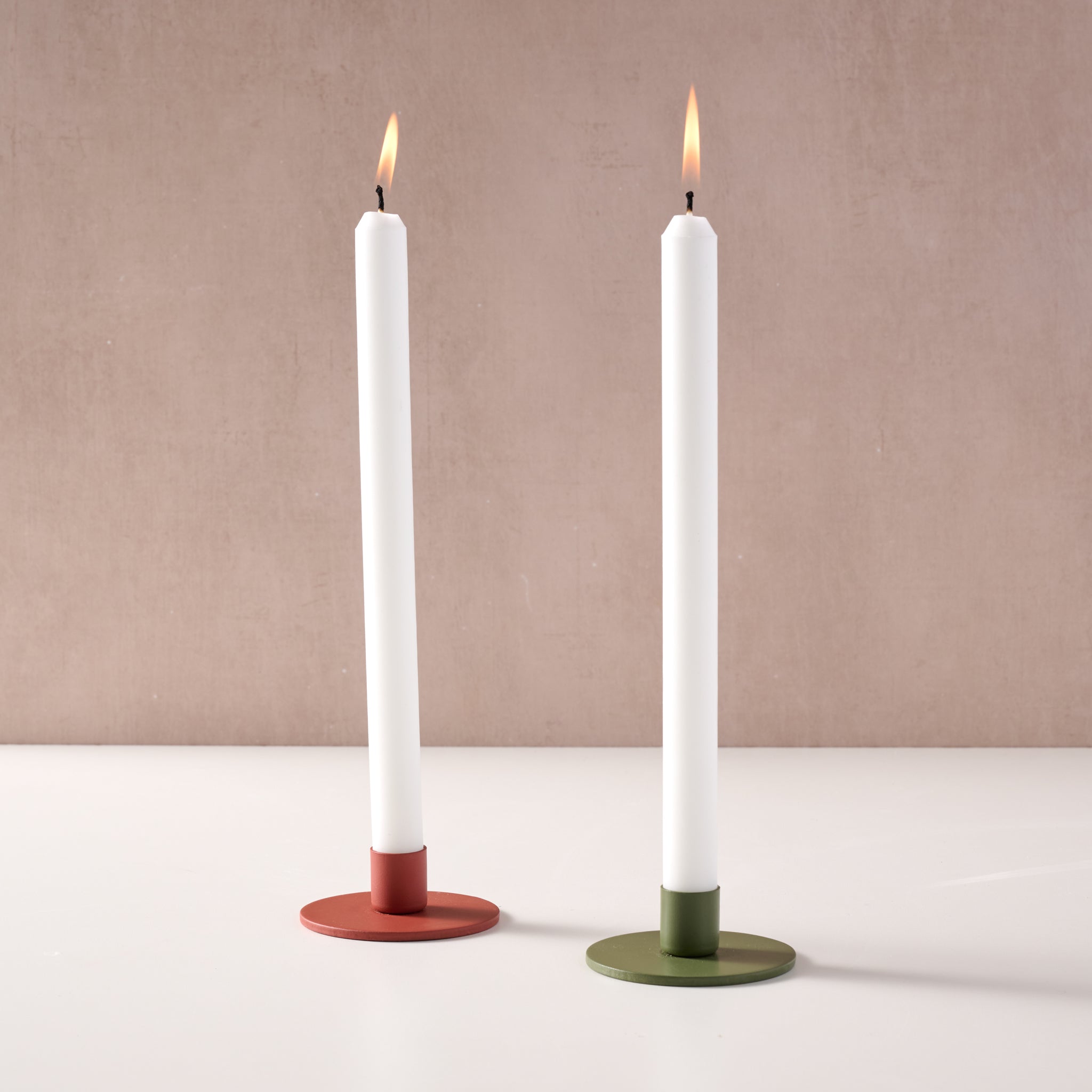 Prakash Taper Candle Holder - Orange
