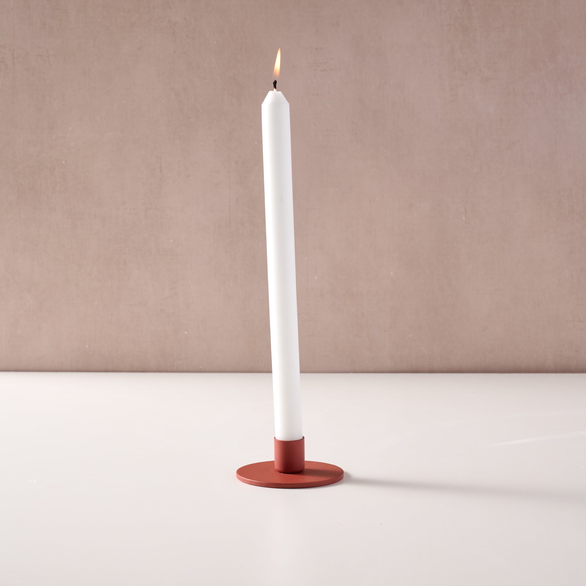 Prakash Taper Candle Holder - Orange