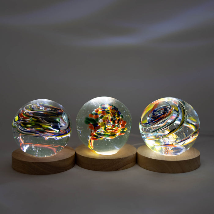 Multicolored Glass Paperweight 6