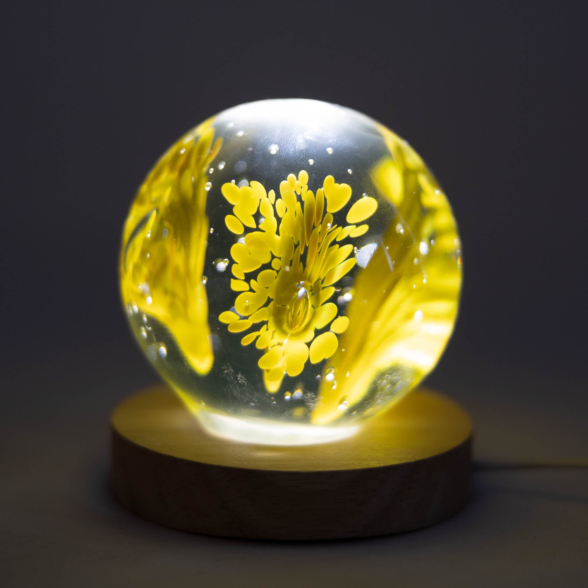 Fiery Glass Paperweight - Ten Thousand Villages