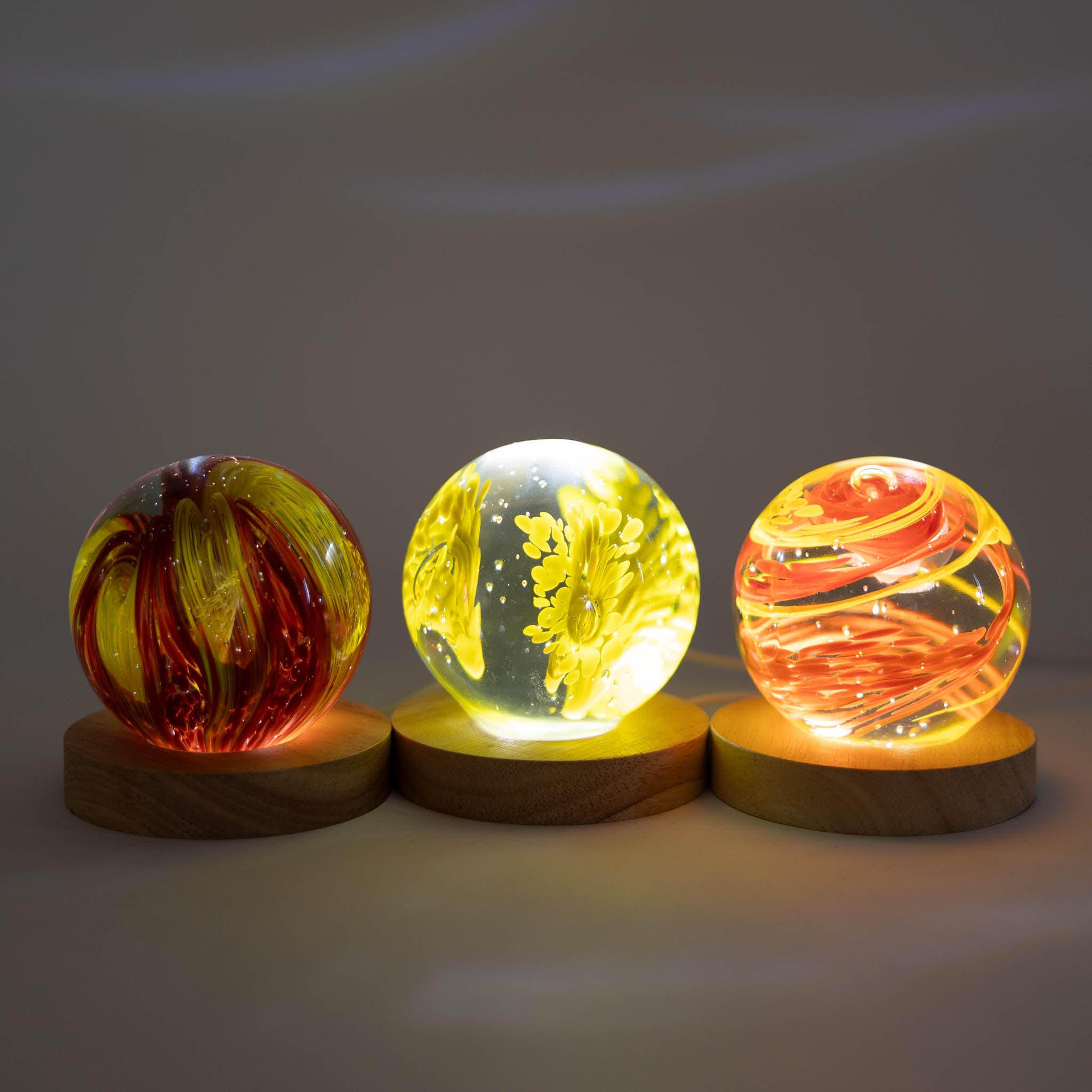 Fiery Glass Paperweight - Ten Thousand Villages