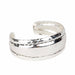 Edgy Cuff Silver Bracelet - Default Title (6828870)