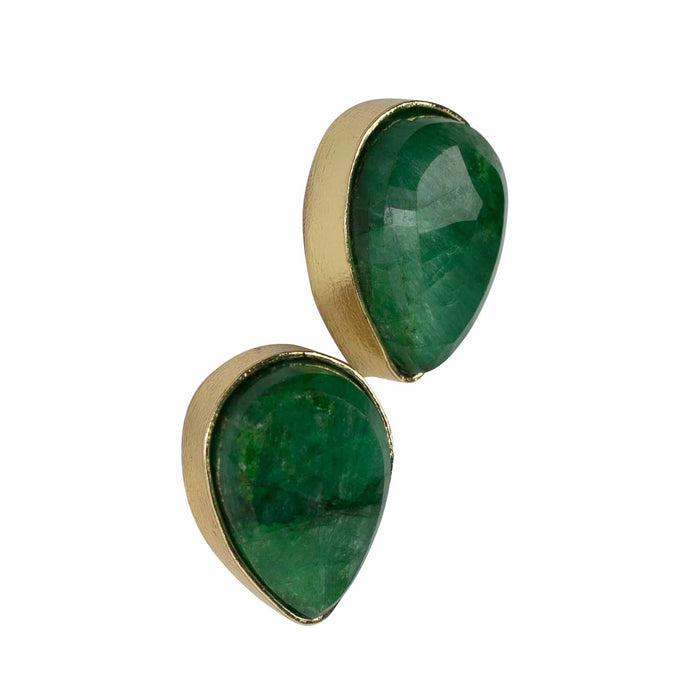 Ansoo Stud Earrings - Green - Default Title (6828950) 1