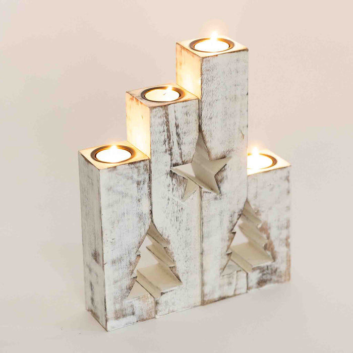 Star Tree Candleholders - Set of 4 6