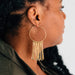 Jaya Brass Fringe Hoop Earrings thumbnail 2