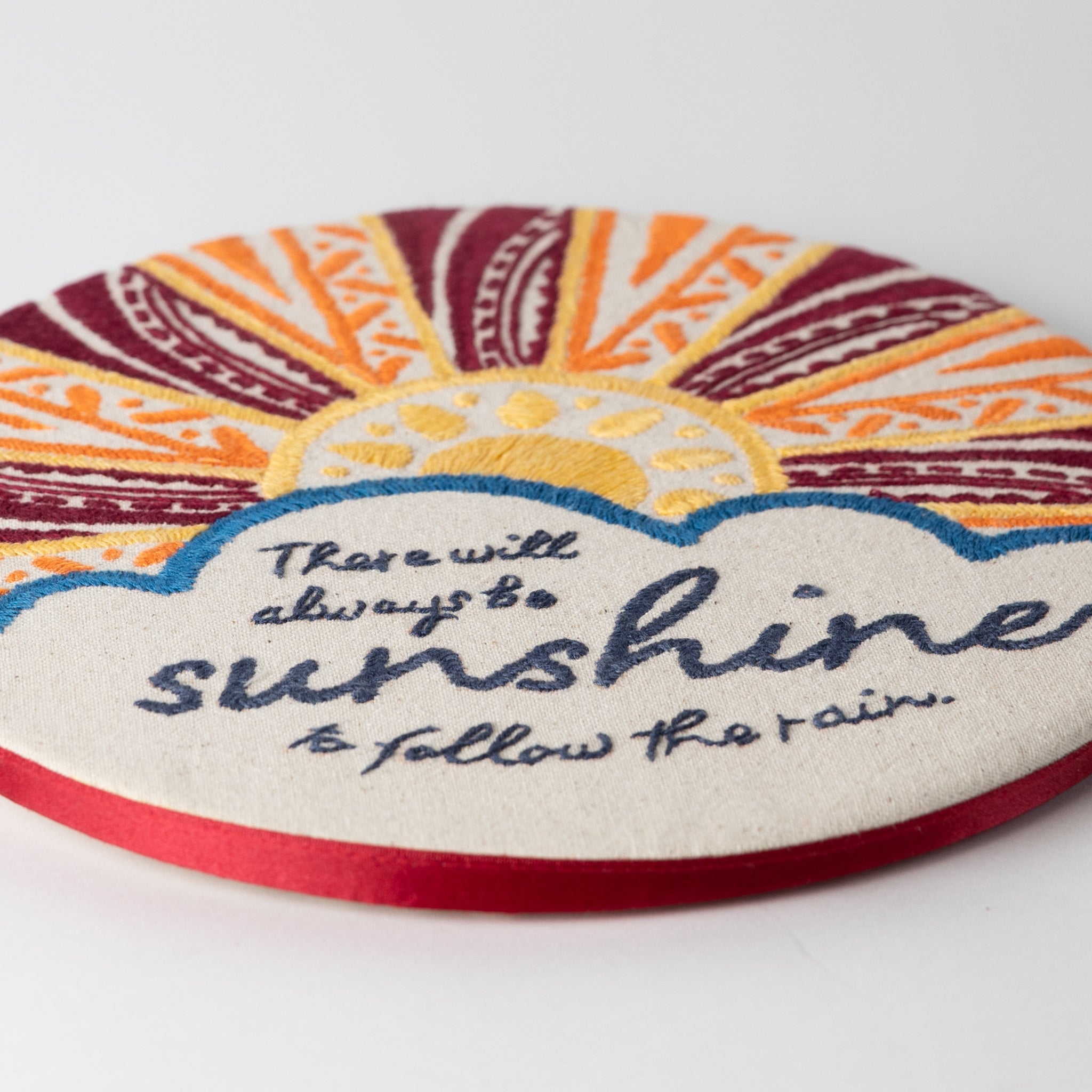 Prerak Sunshine Hand Embroidered Wall Art - Ten Thousand Villages