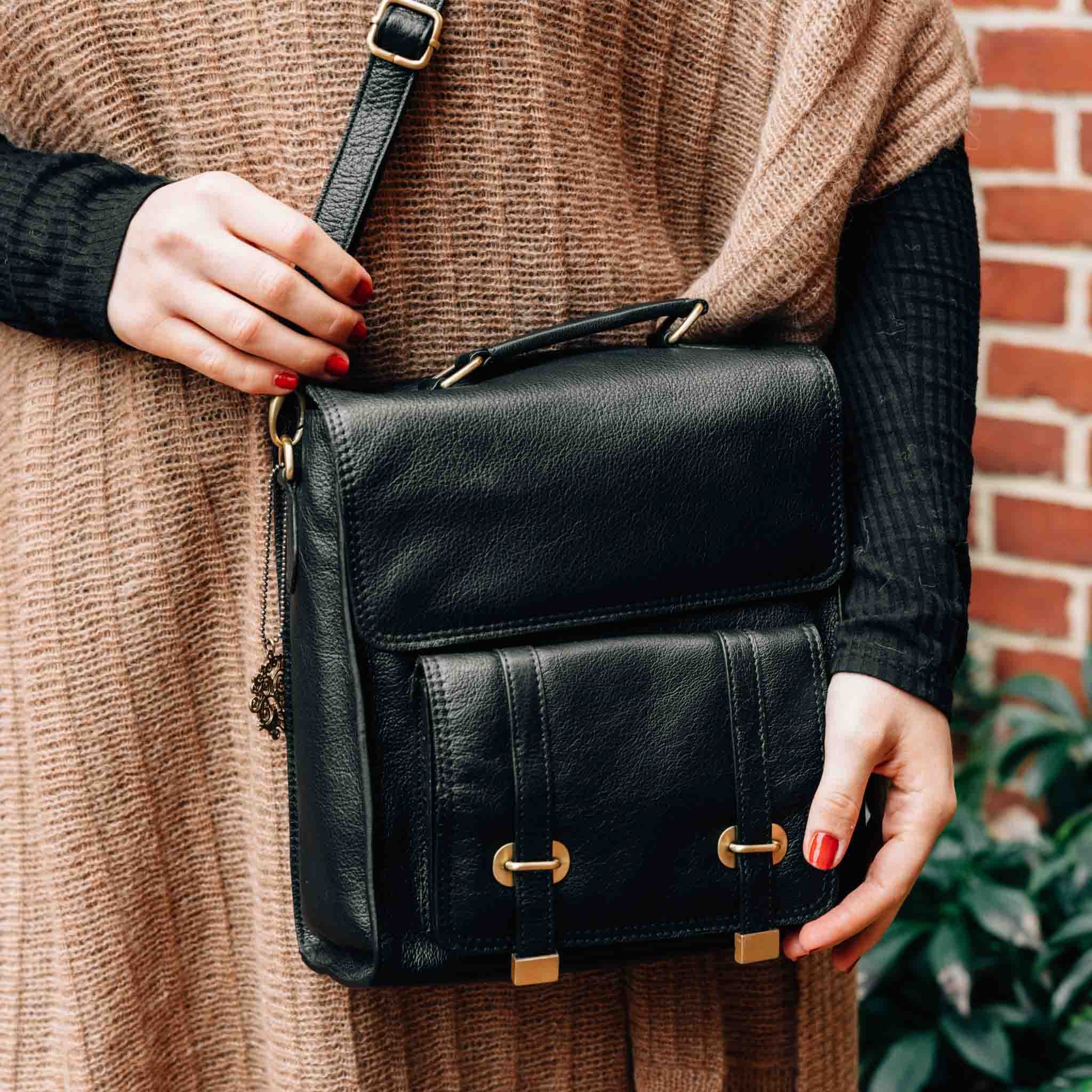 Jarni Leather Convertible Backpack - Black - Default Title (6839650)