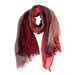 Meera Layered Wool Scarf - Reds - Default Title (6839700)