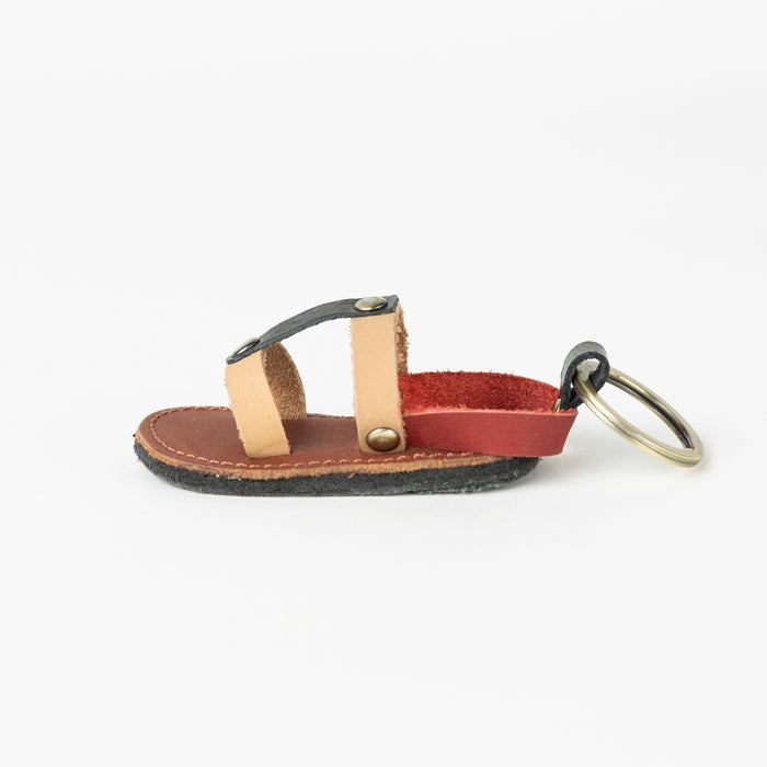 Chappal Mini Sandal Leather Keychain 4