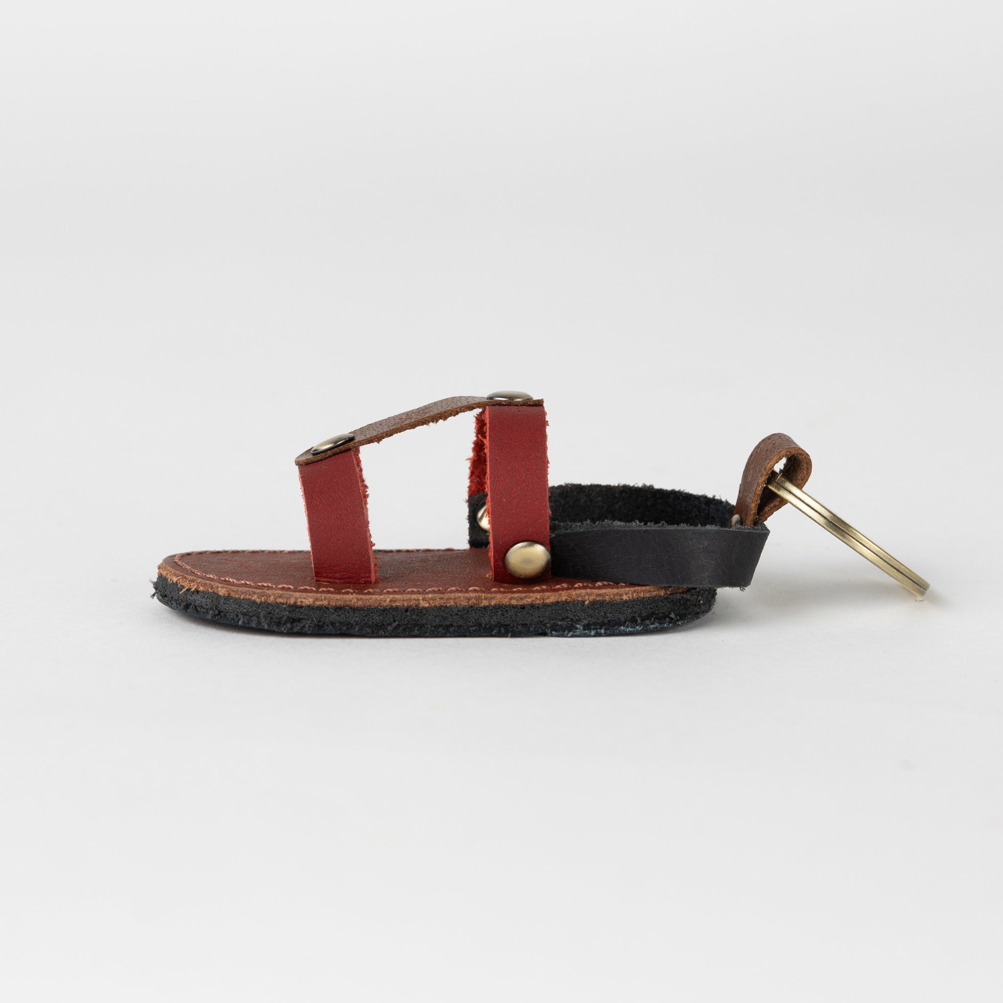 Chappal Mini Sandal Leather Keychain - Ten Thousand Villages