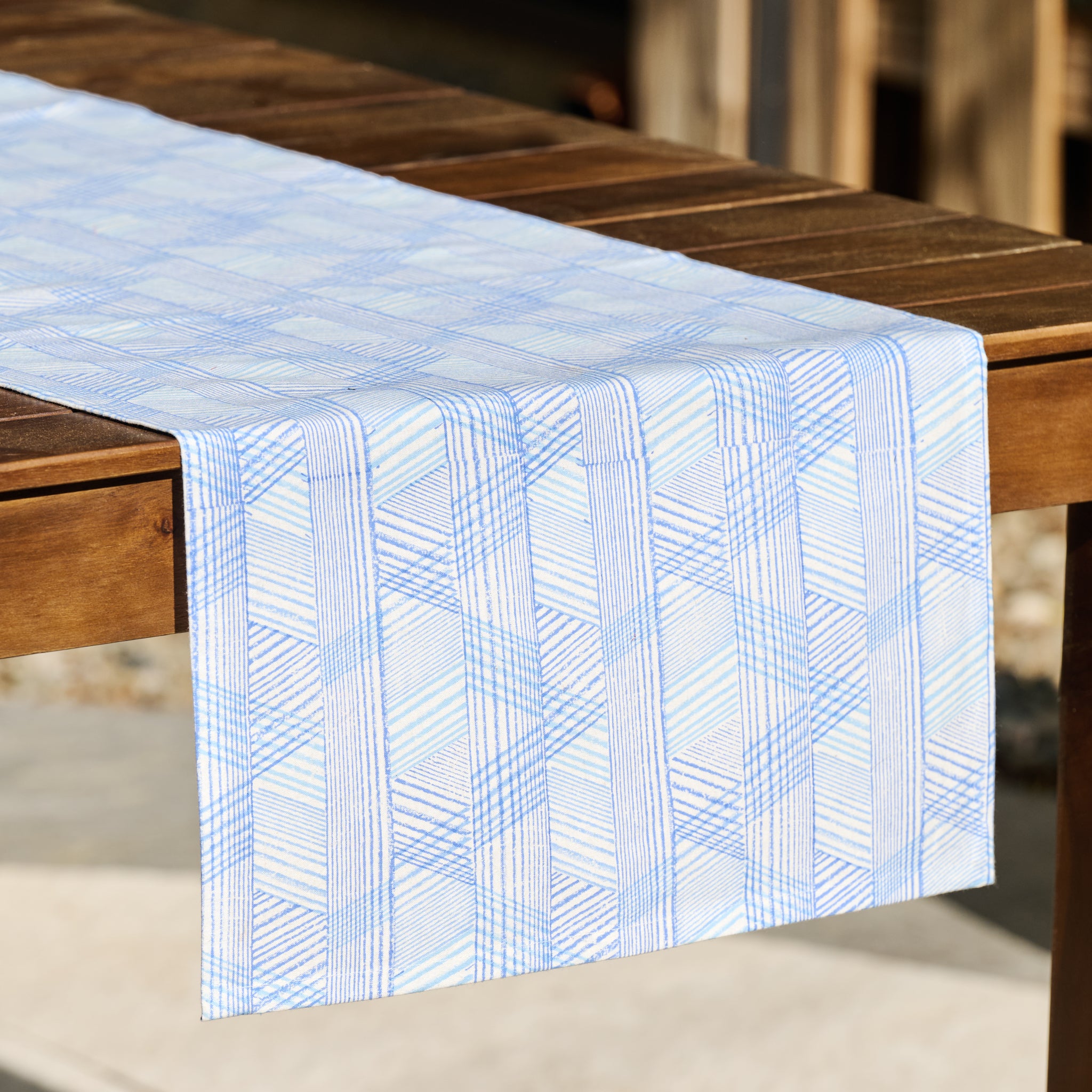 Blue Retro Table Runner - Ten Thousand Villages