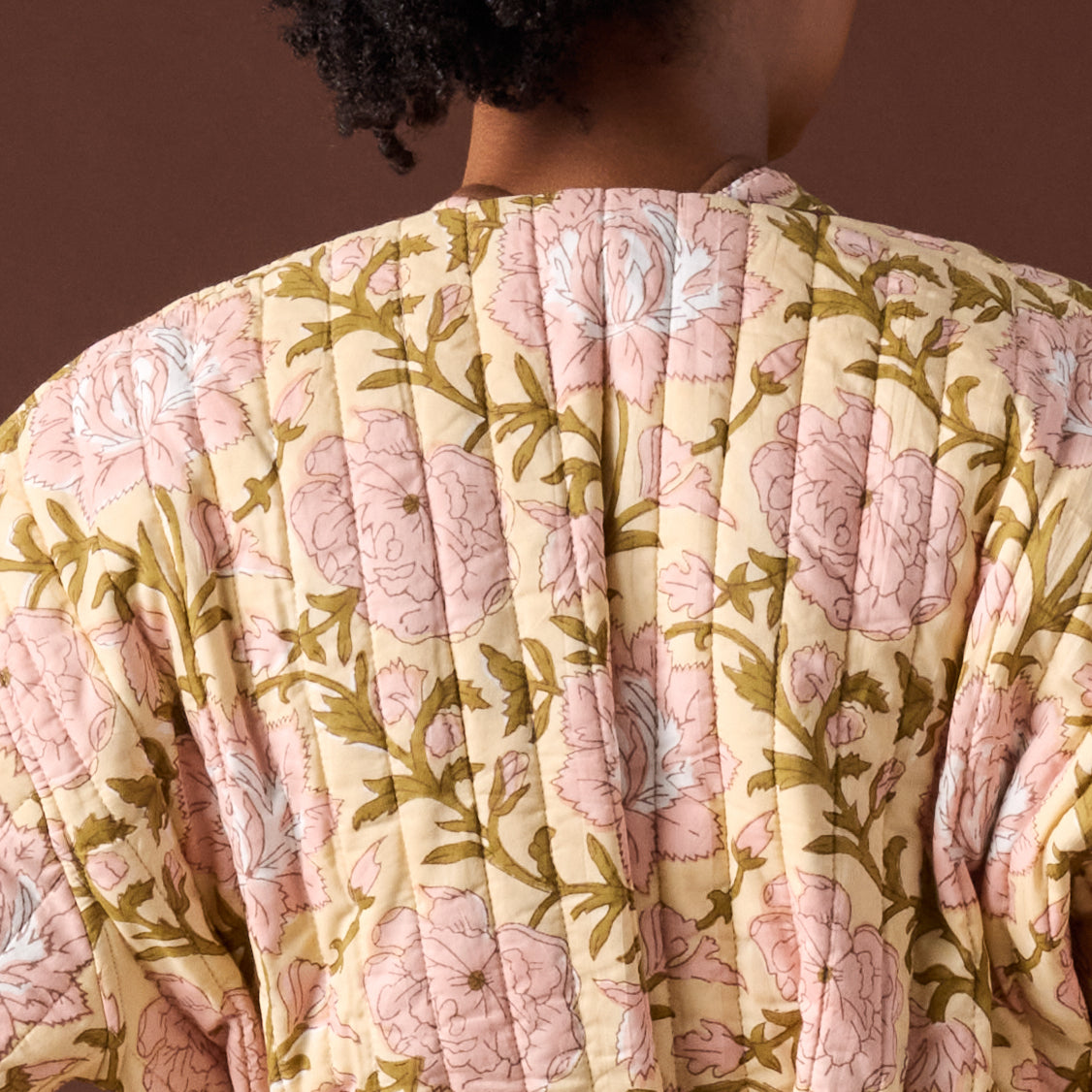 Karana Quilted Floral Bathrobe
