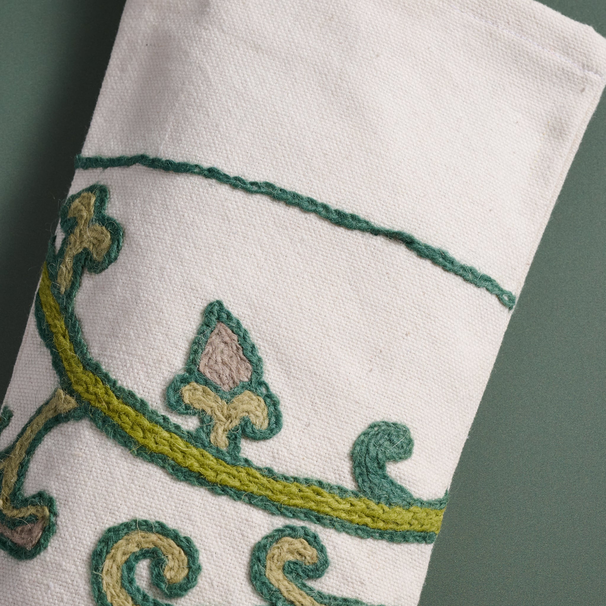 Embroidered Floral Christmas Stocking - Ten Thousand Villages