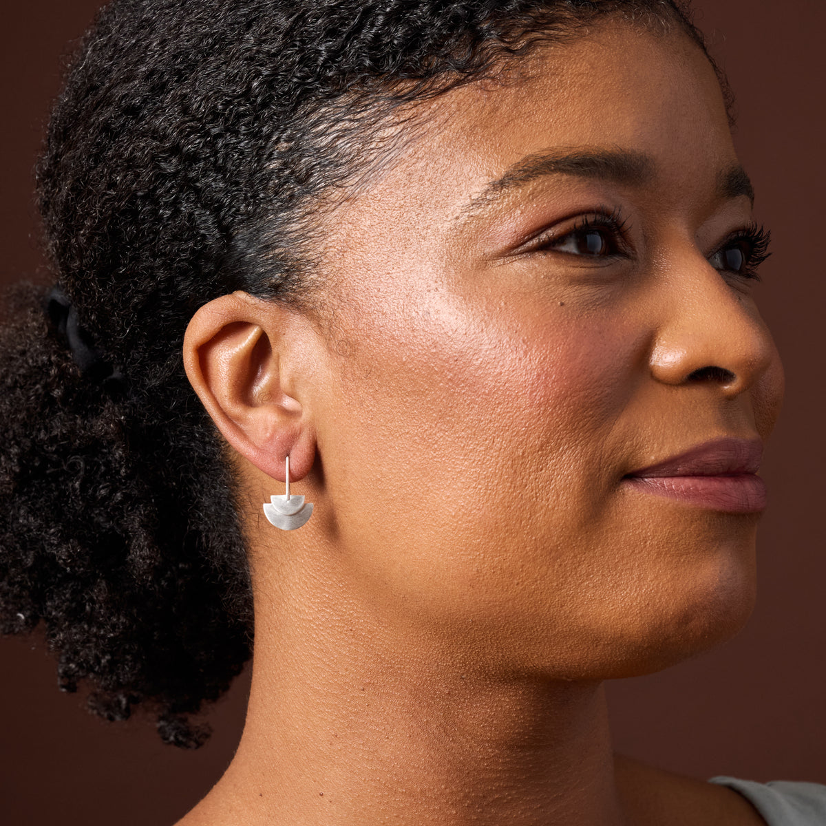 Half Circle Duo Dangle Earrings