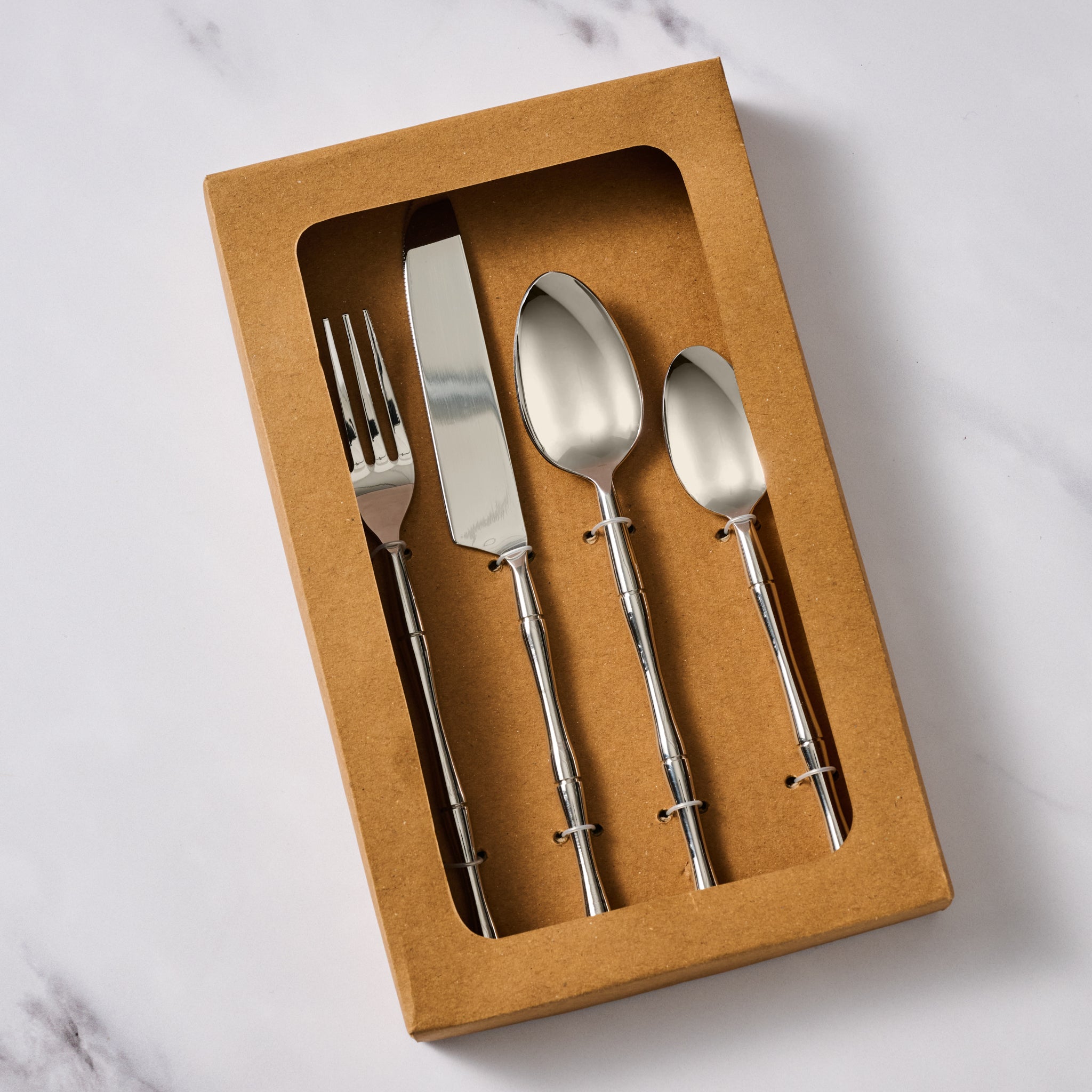 Khao Stainless Cutlery Set - Bamboo Handle – Ten Thousand Villages