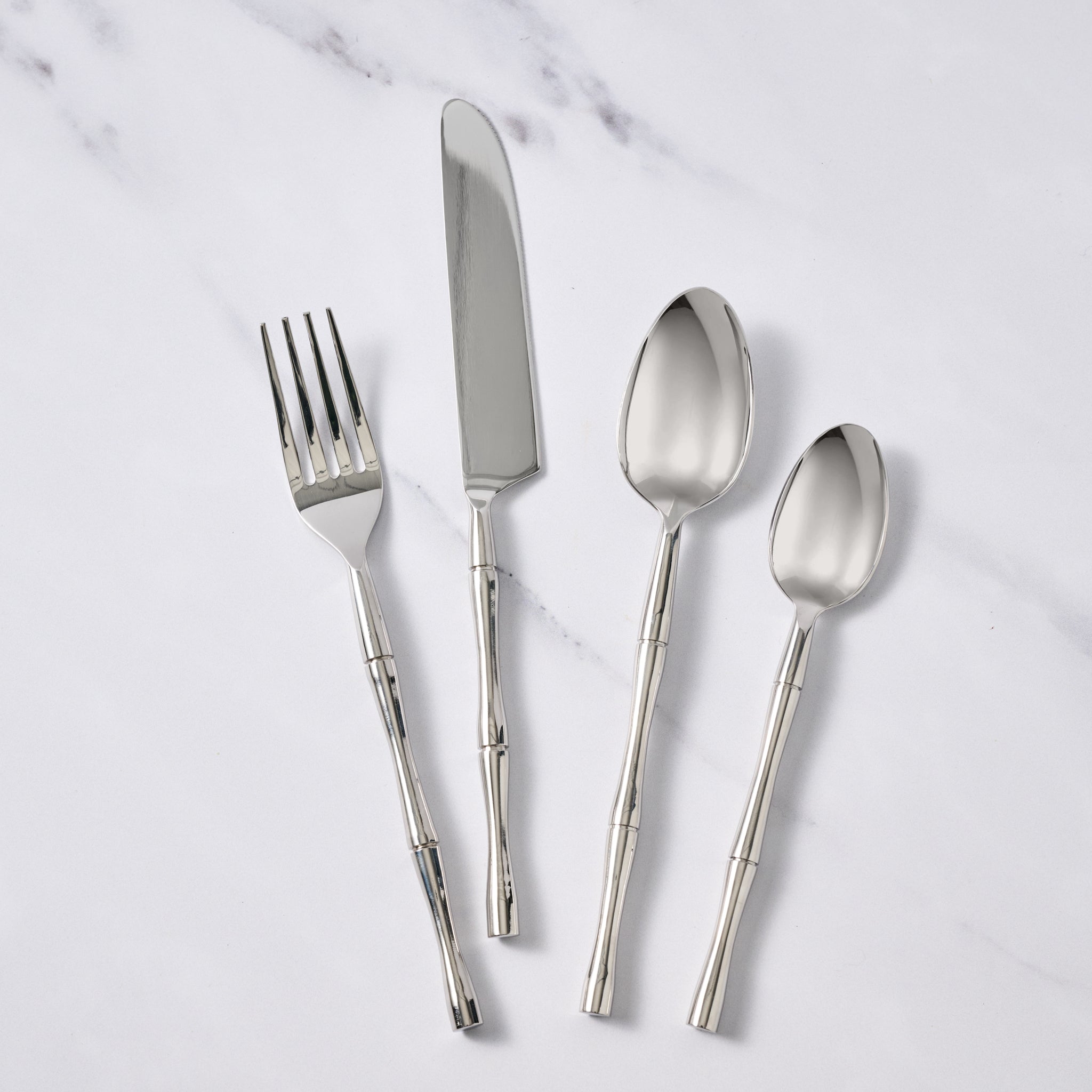 Khao Stainless Cutlery Set - Bamboo Handle - Ten Thousand Villages
