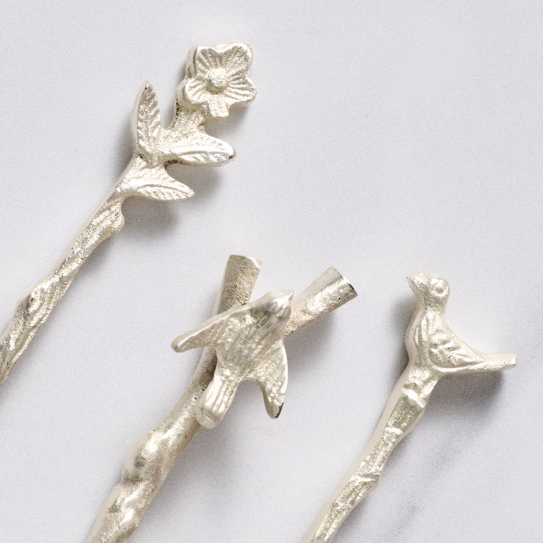 Adavi Silver Mini Serving Utensils - Ten Thousand Villages