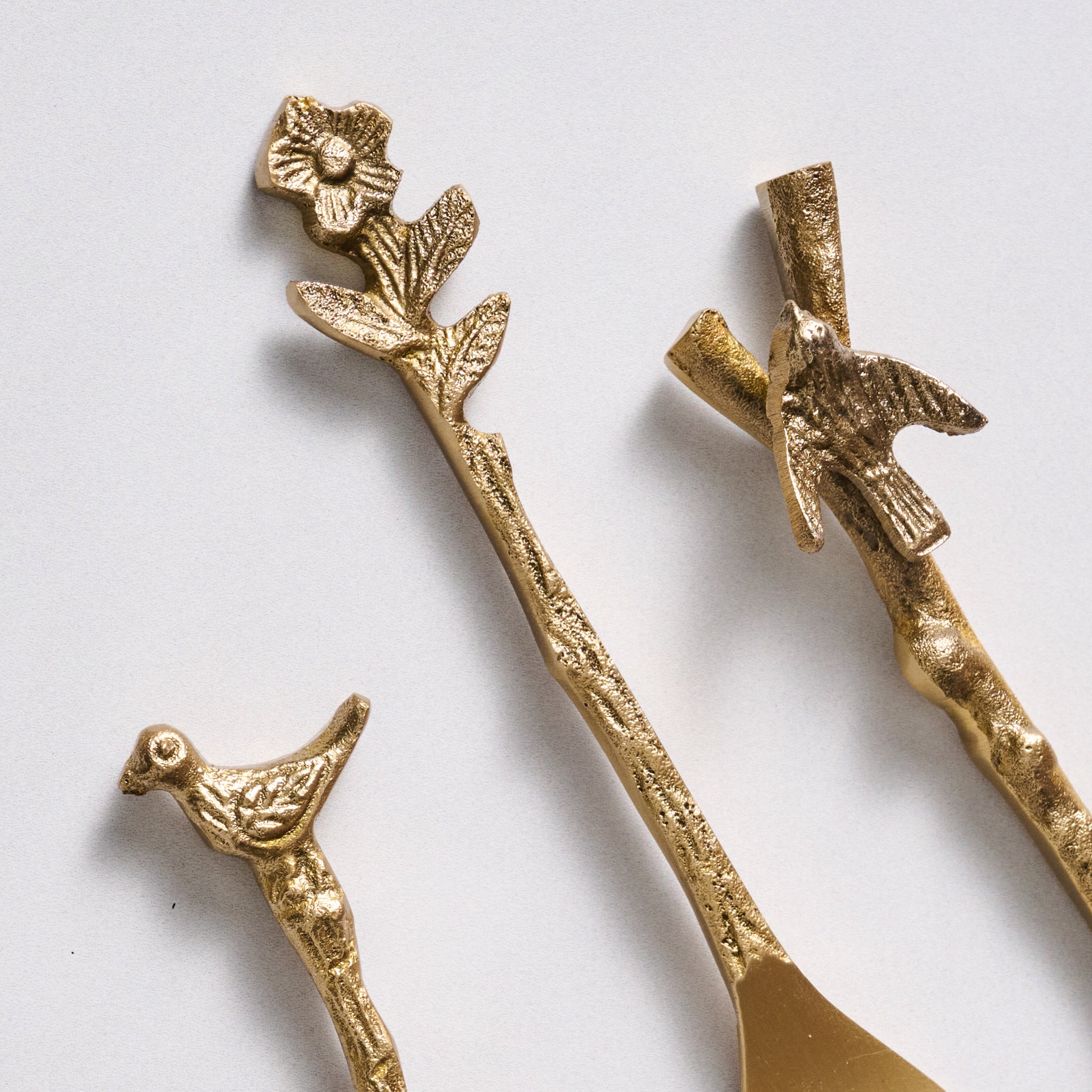 Adavi Gold Mini Serving Utensils - Ten Thousand Villages