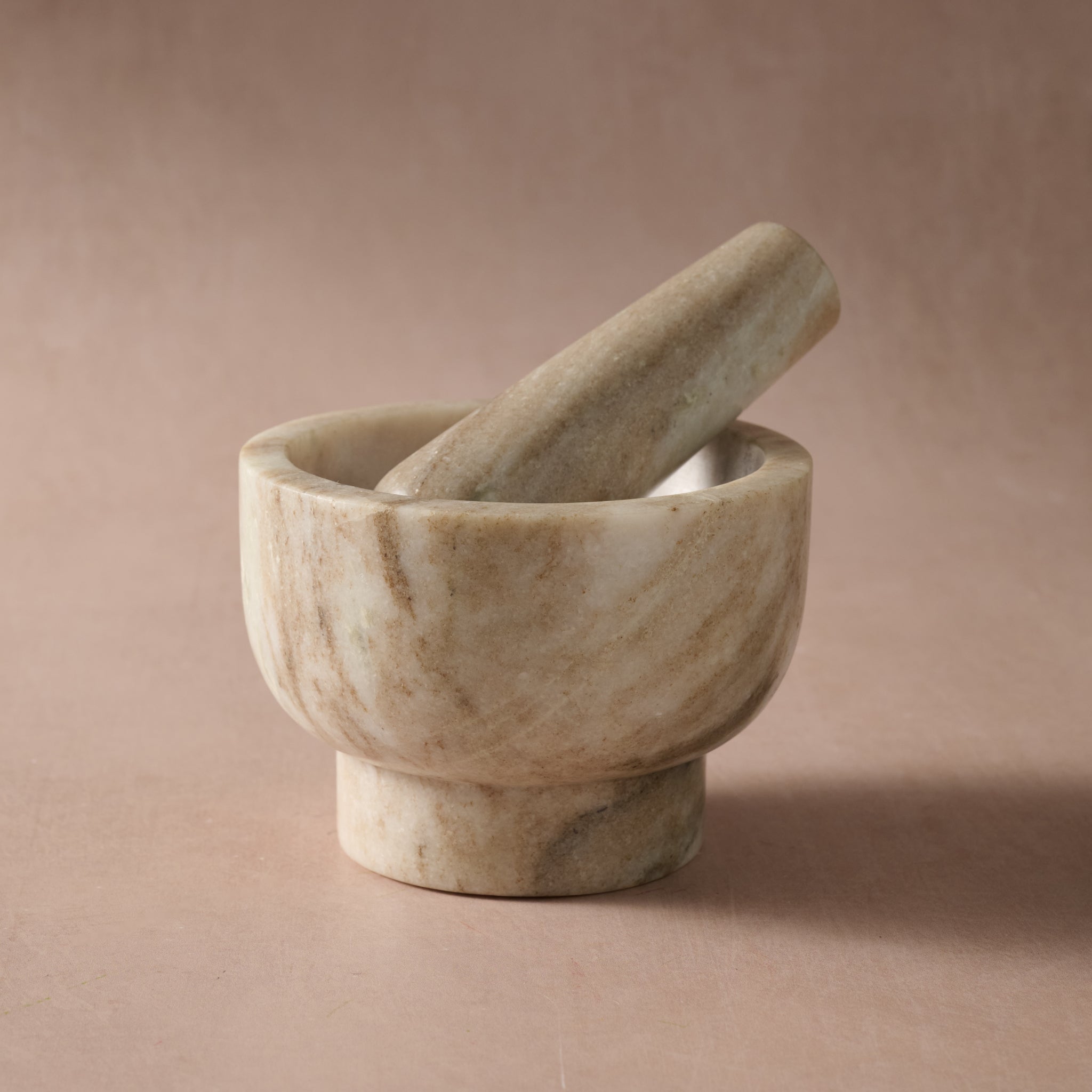 Morchana Marble Mortar + Pestle Set - Ten Thousand Villages
