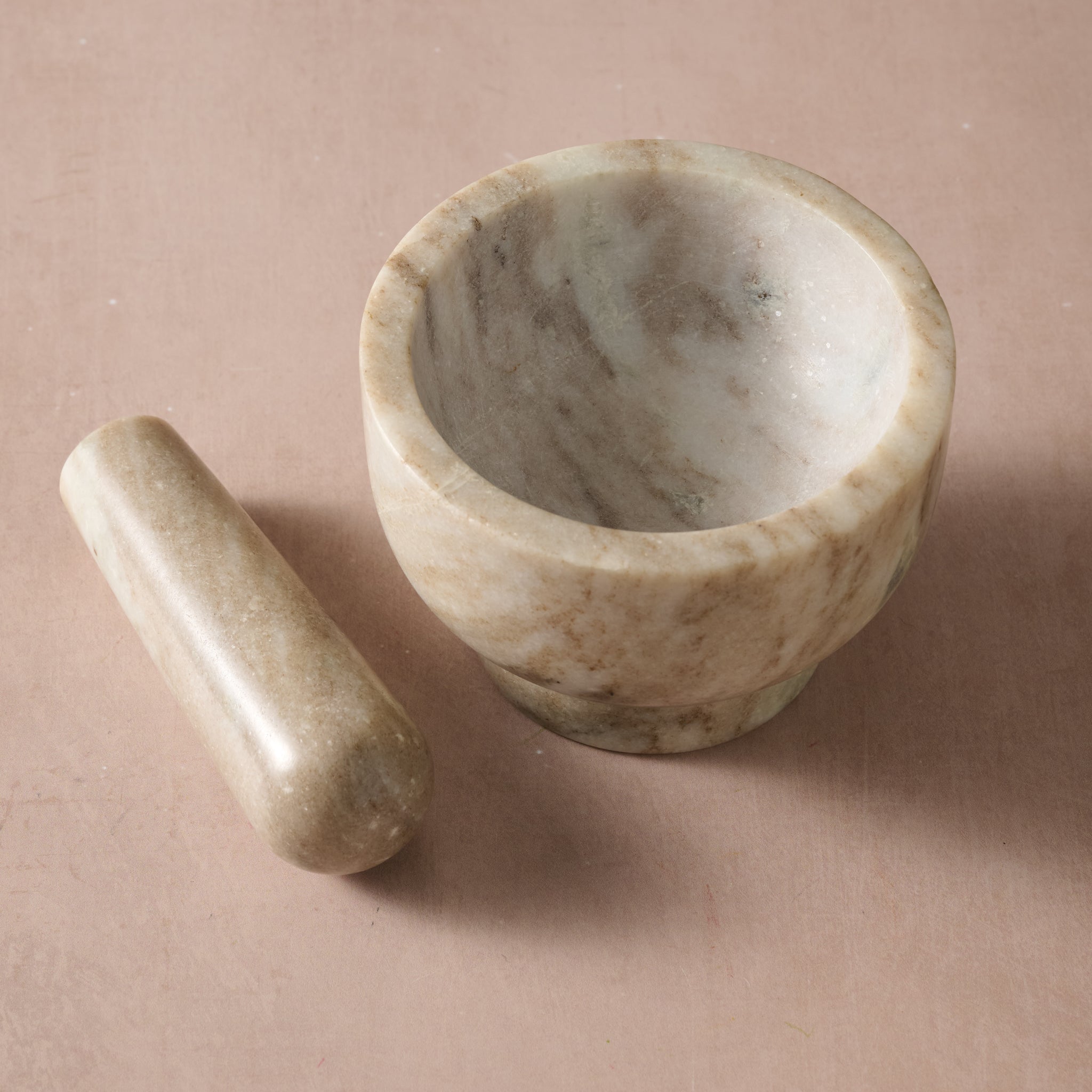 Morchana Marble Mortar + Pestle Set - Ten Thousand Villages