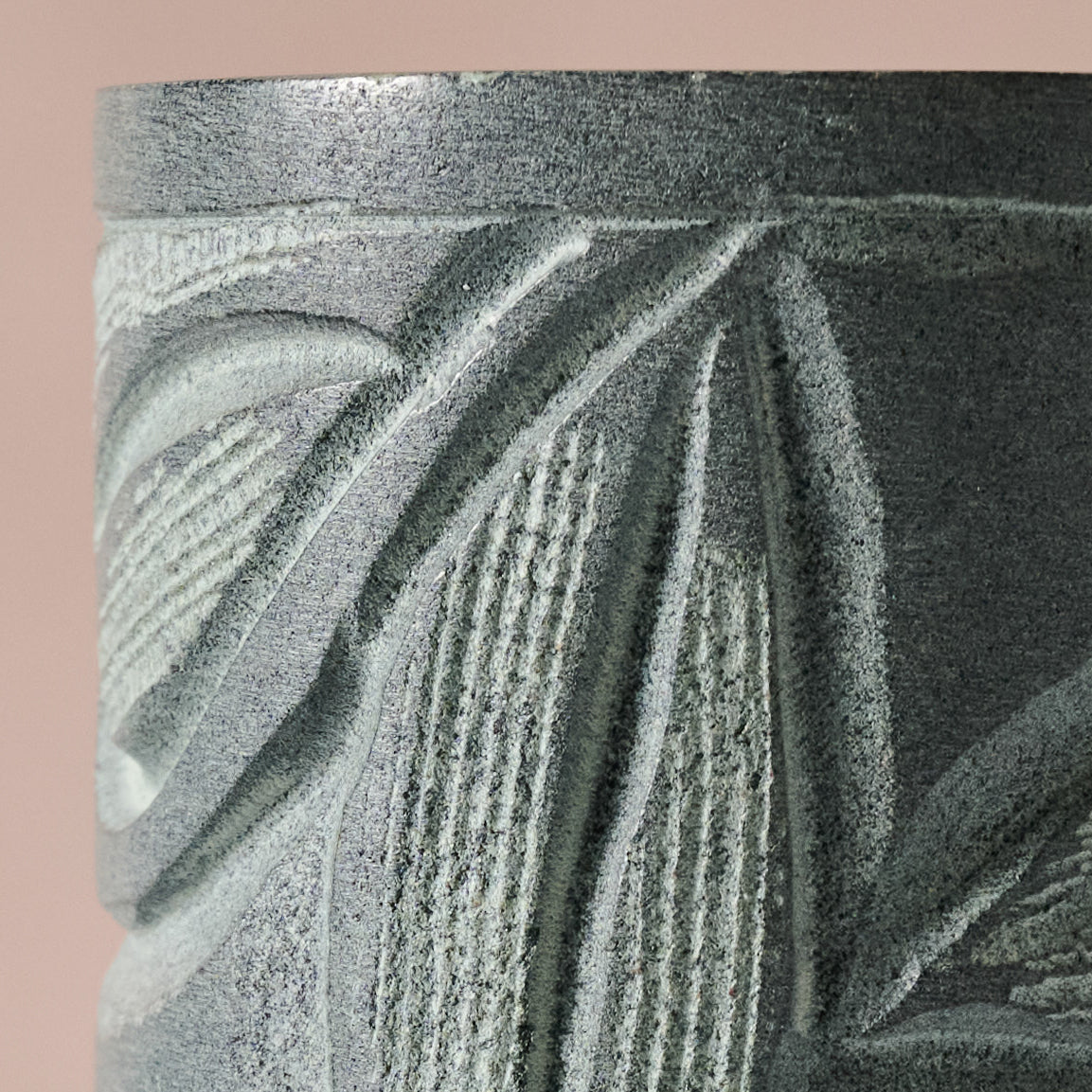 Valli Carved Palewa Stone Salt + Pepper Shakers - Ten Thousand Villages