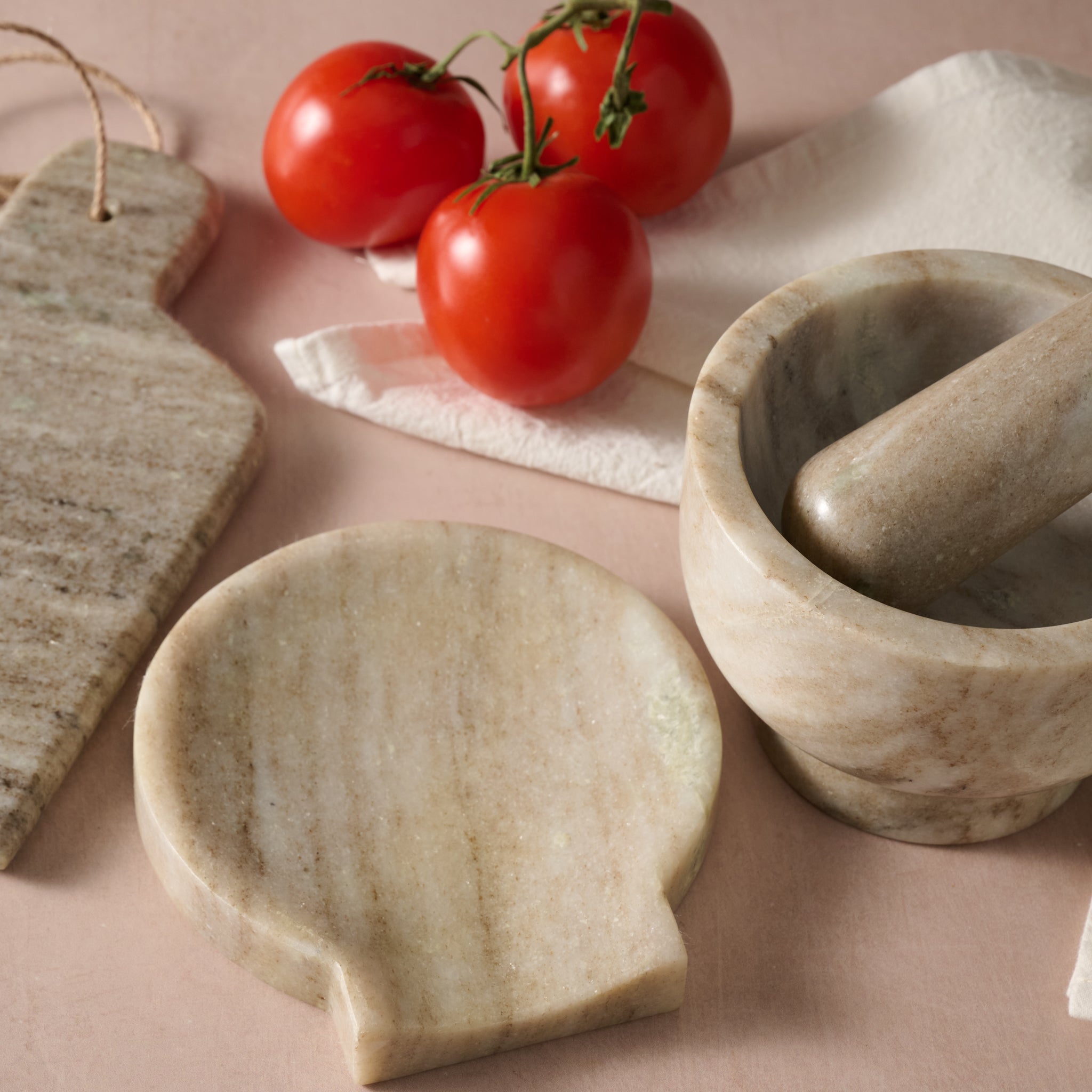 Morchana Marble Mortar + Pestle Set - Ten Thousand Villages