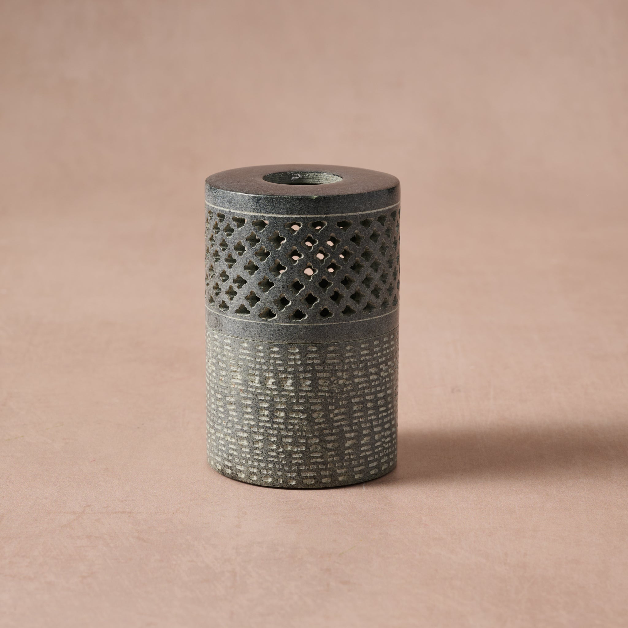Dipa Carved Palewa Stone Tealight Holder