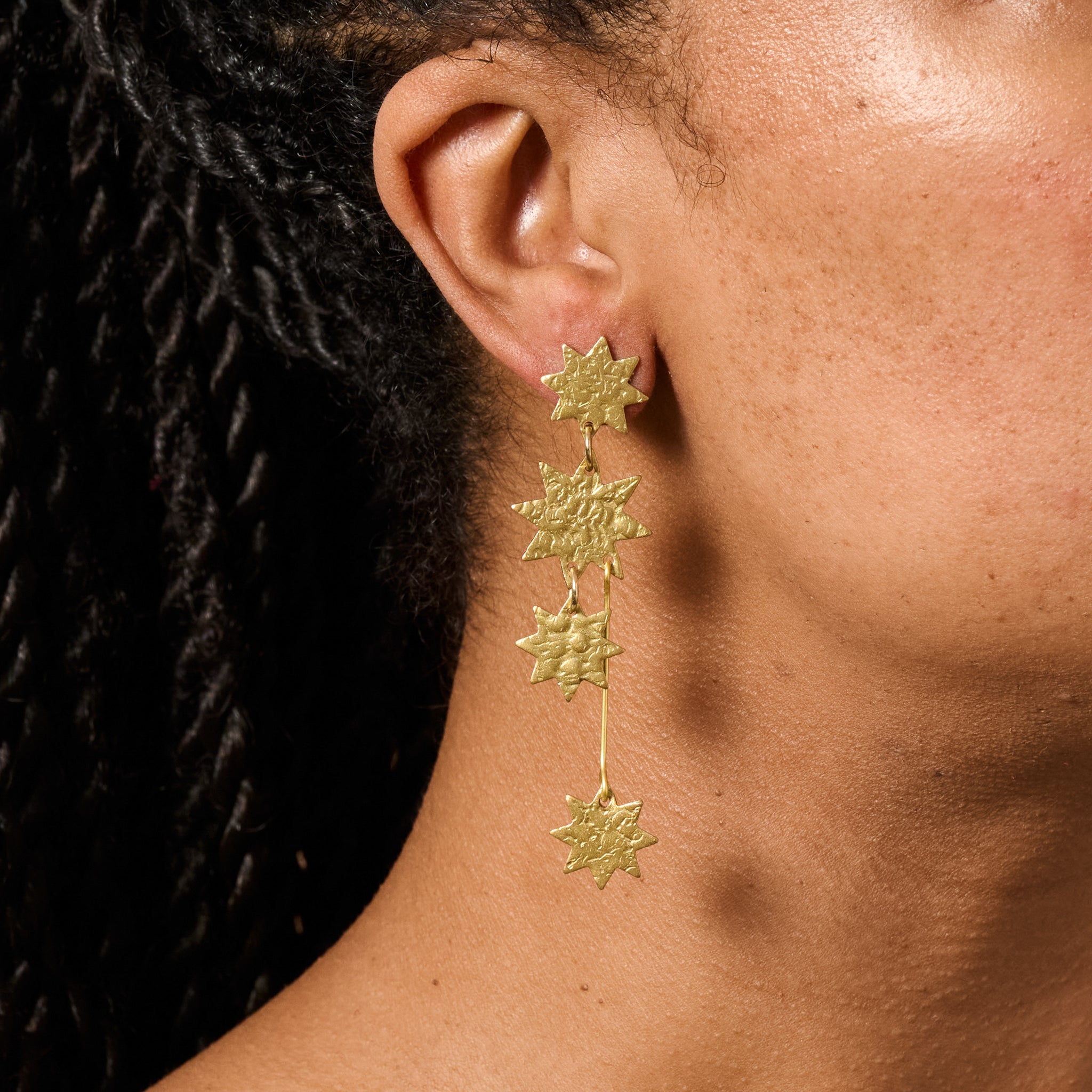 Girana Star Shower Post Earrings - Ten Thousand Villages