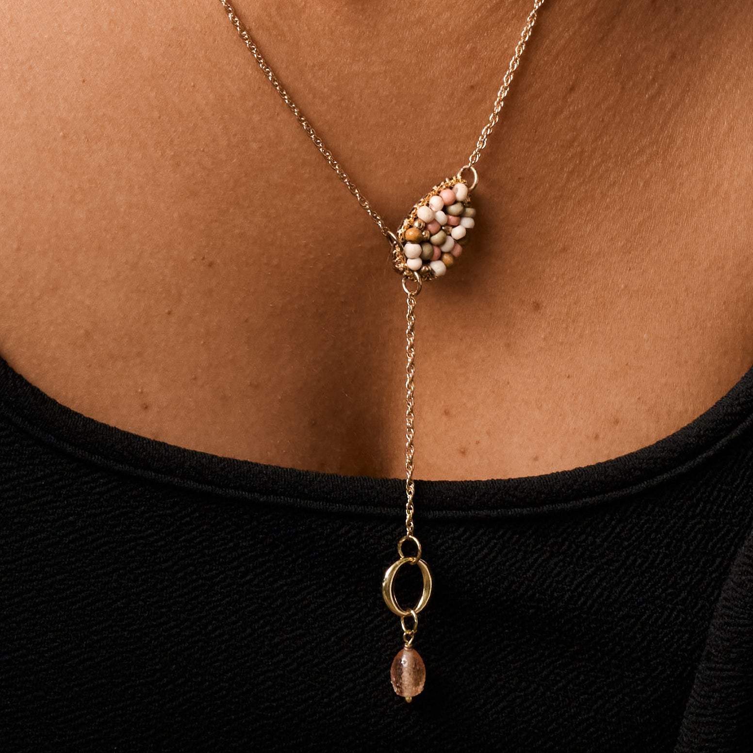 Duniya Embroidered Bead Necklace - Ten Thousand Villages