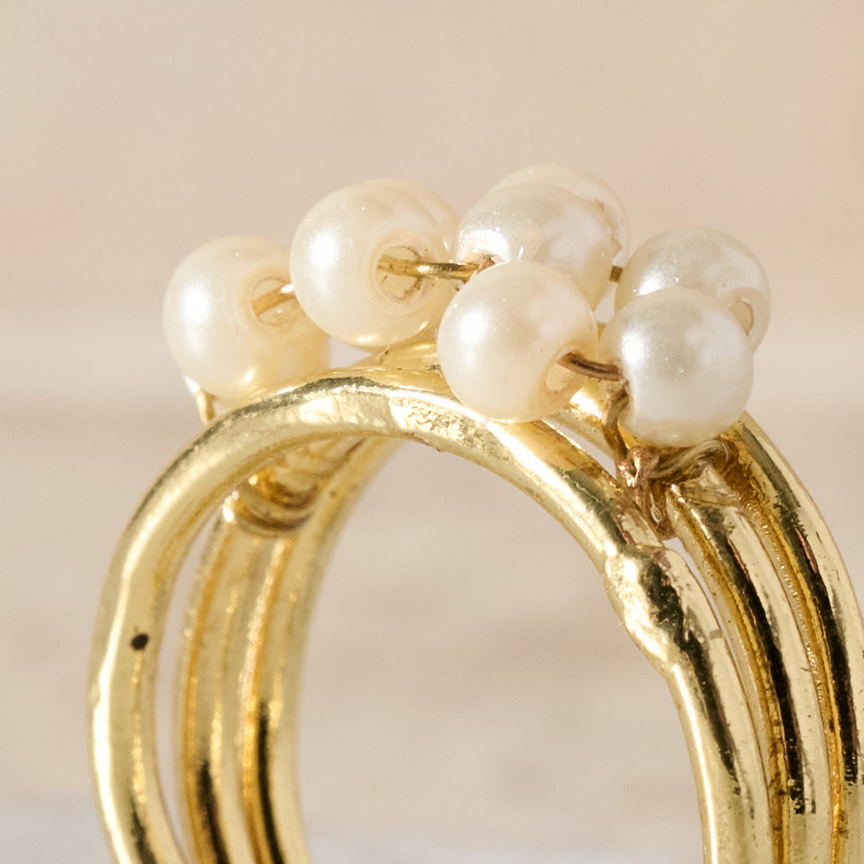 Anek Pearl Bead Ring