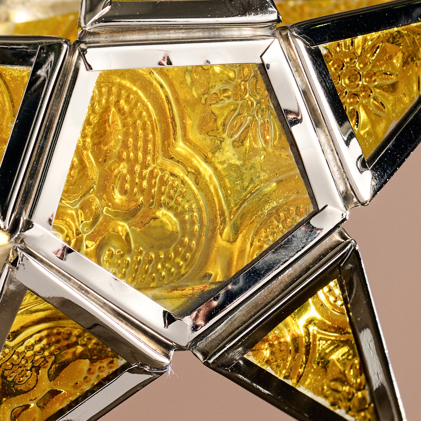 Starlight Candleholder Ornament - Yellow