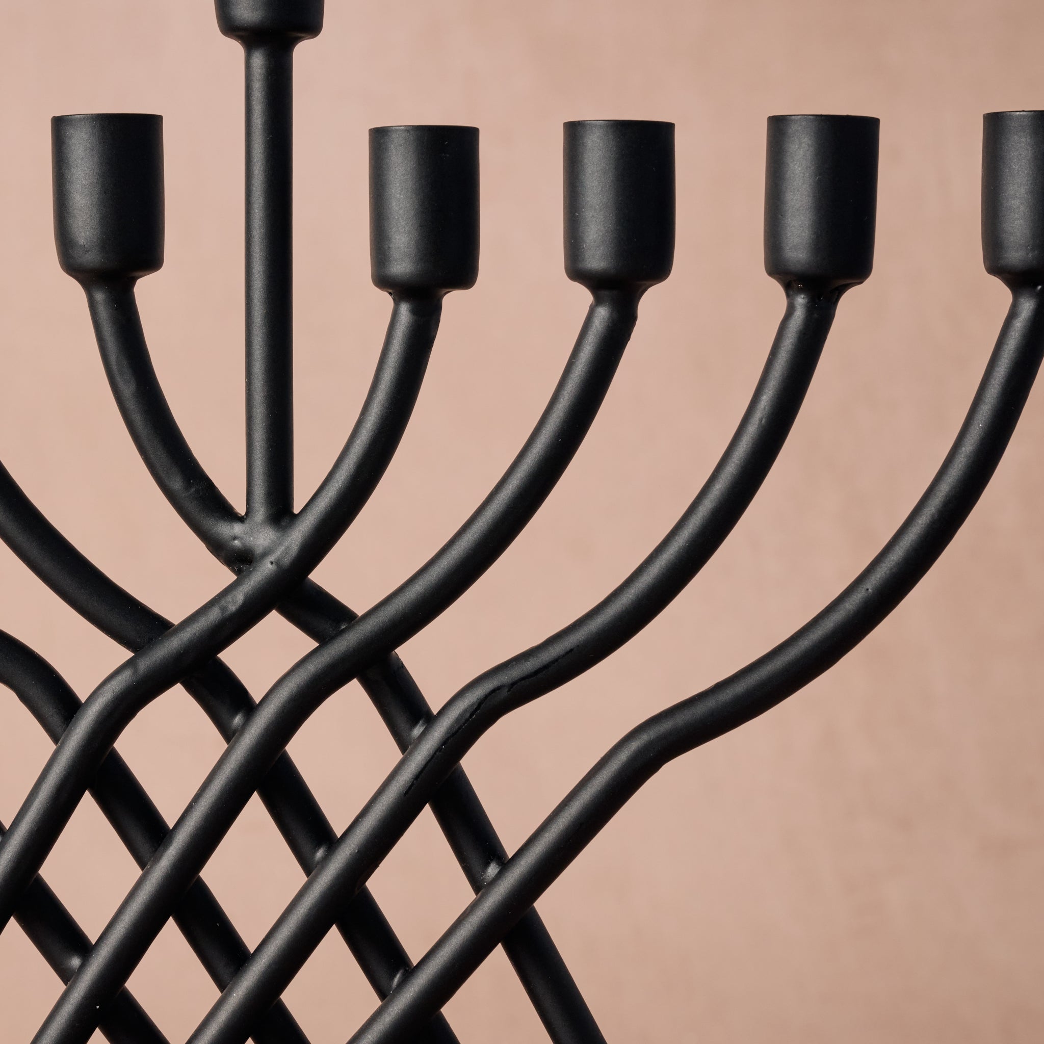 Sudaul Criss Cross Iron Menorah