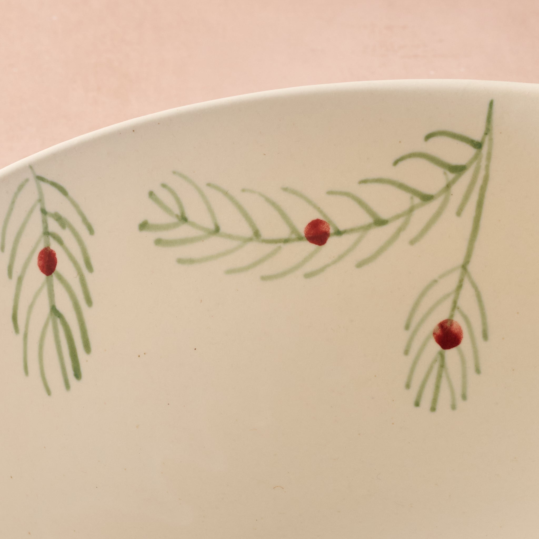 Sardee Holly Ceramic Serving Bowl