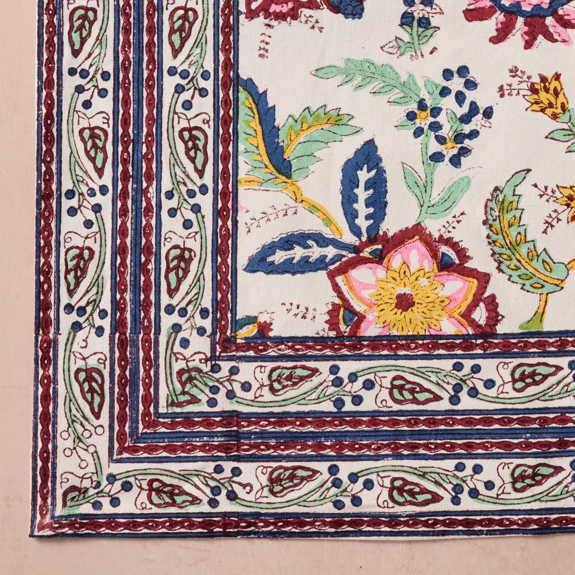 Zaina Floral Blockprint Napkin