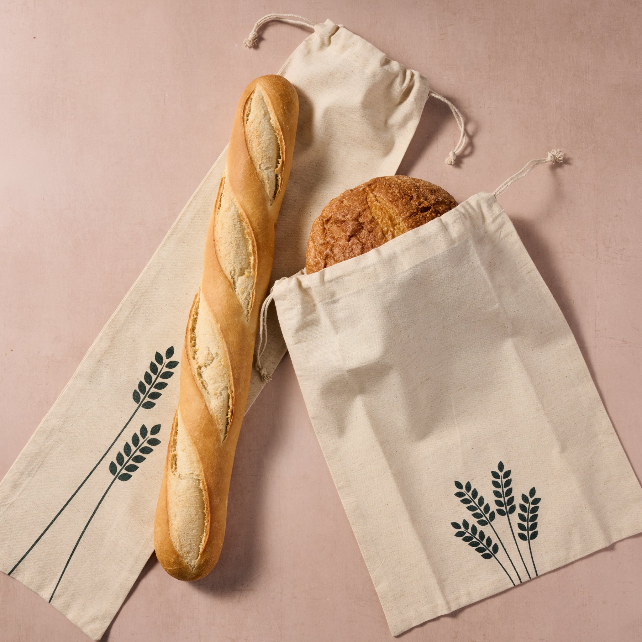 Ten Thousand Villages Linen Bread Bag - Thumbnail 2