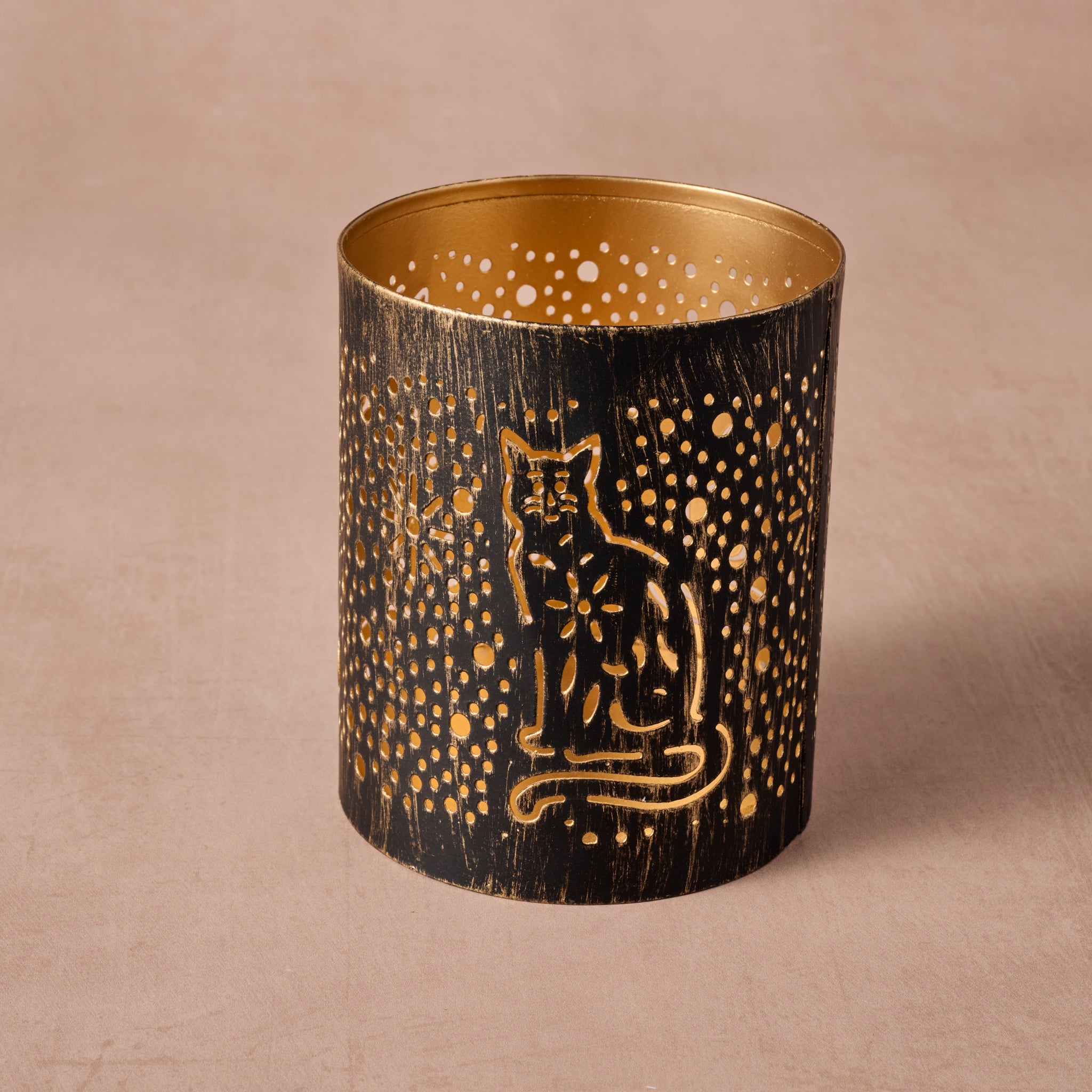 Taara Cat Tealight Holder - Ten Thousand Villages