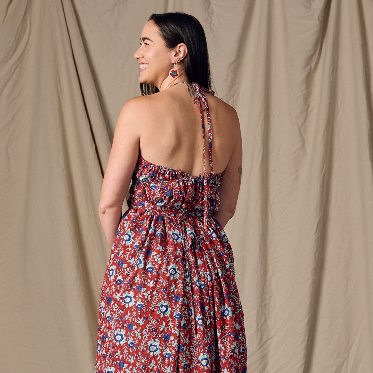 Kanya Floral Cotton Maxi Style Dress