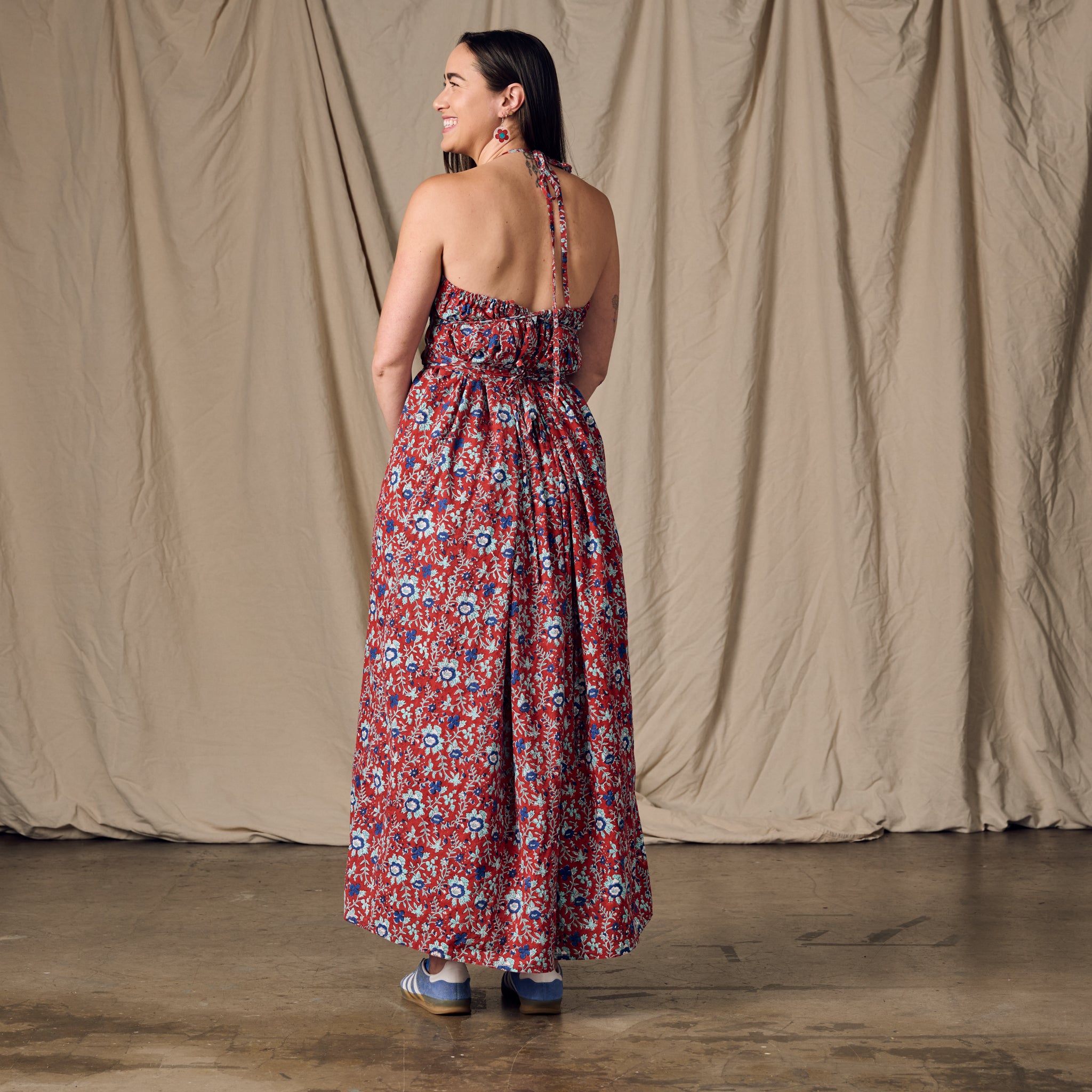Kanya Floral Cotton Maxi Style Dress
