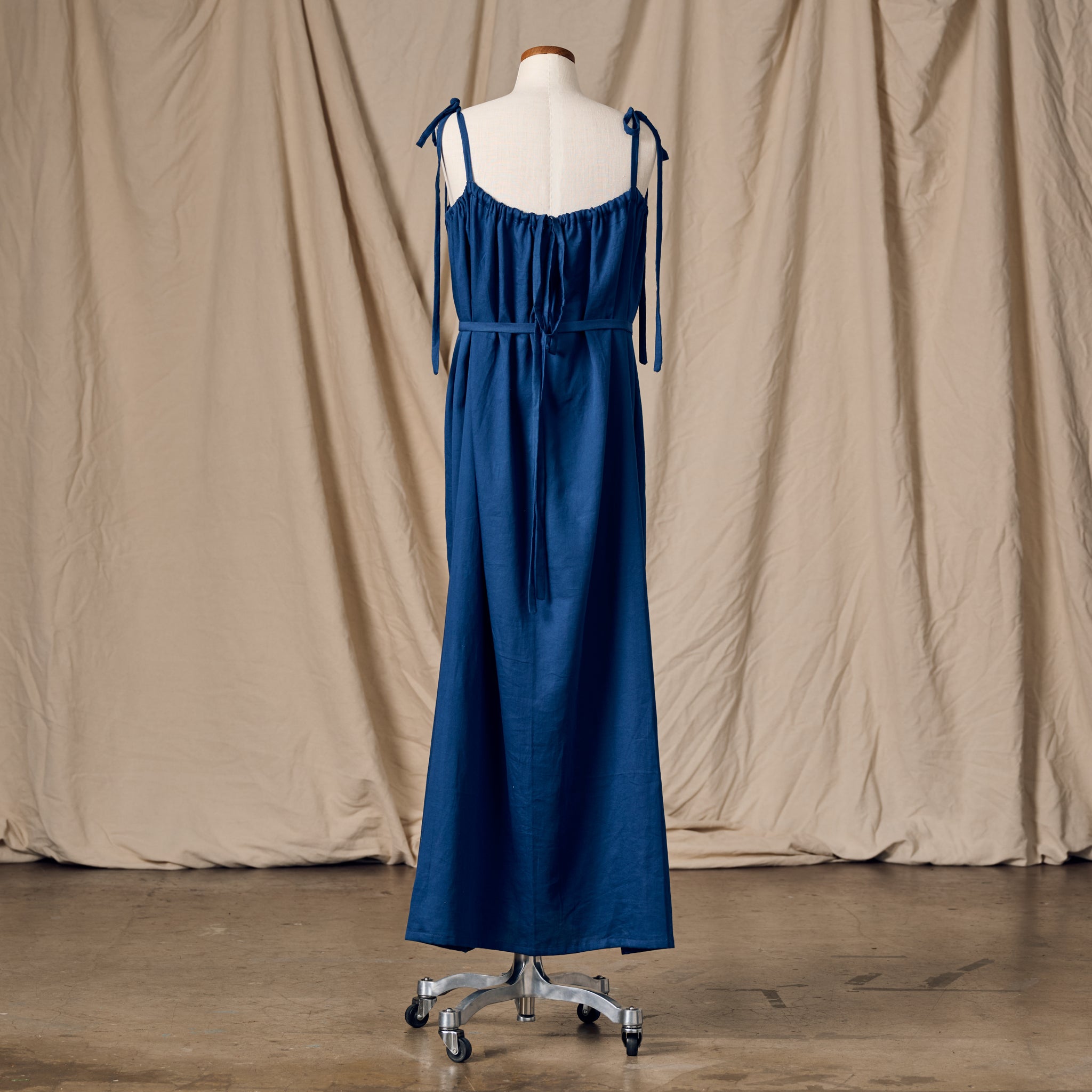 Kanya Blue Cotton Maxi Style Dress