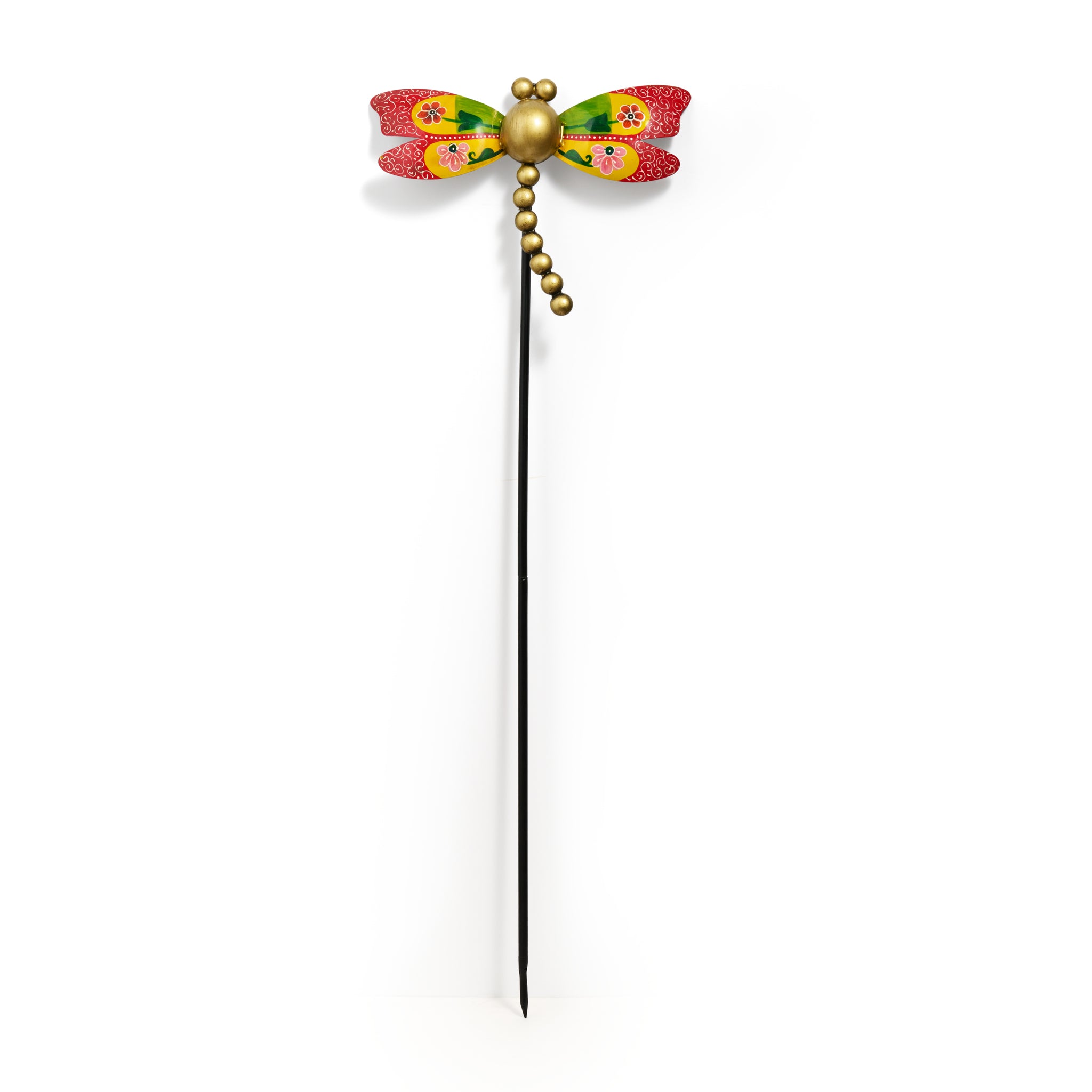 Vikaas Hand Painted Dragonfly Garden Stake – Ten Thousand Villages