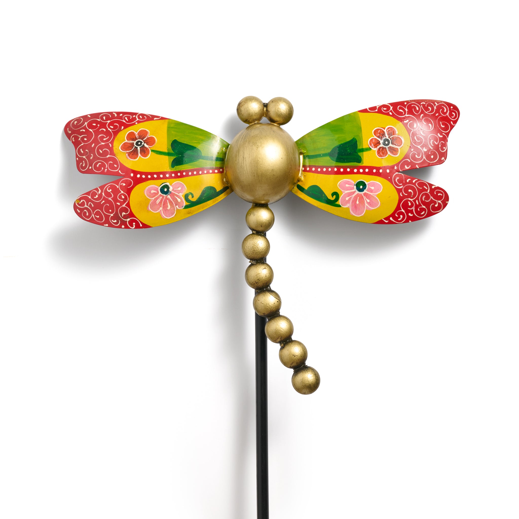 Vikaas Hand Painted Dragonfly Garden Stake – Ten Thousand Villages