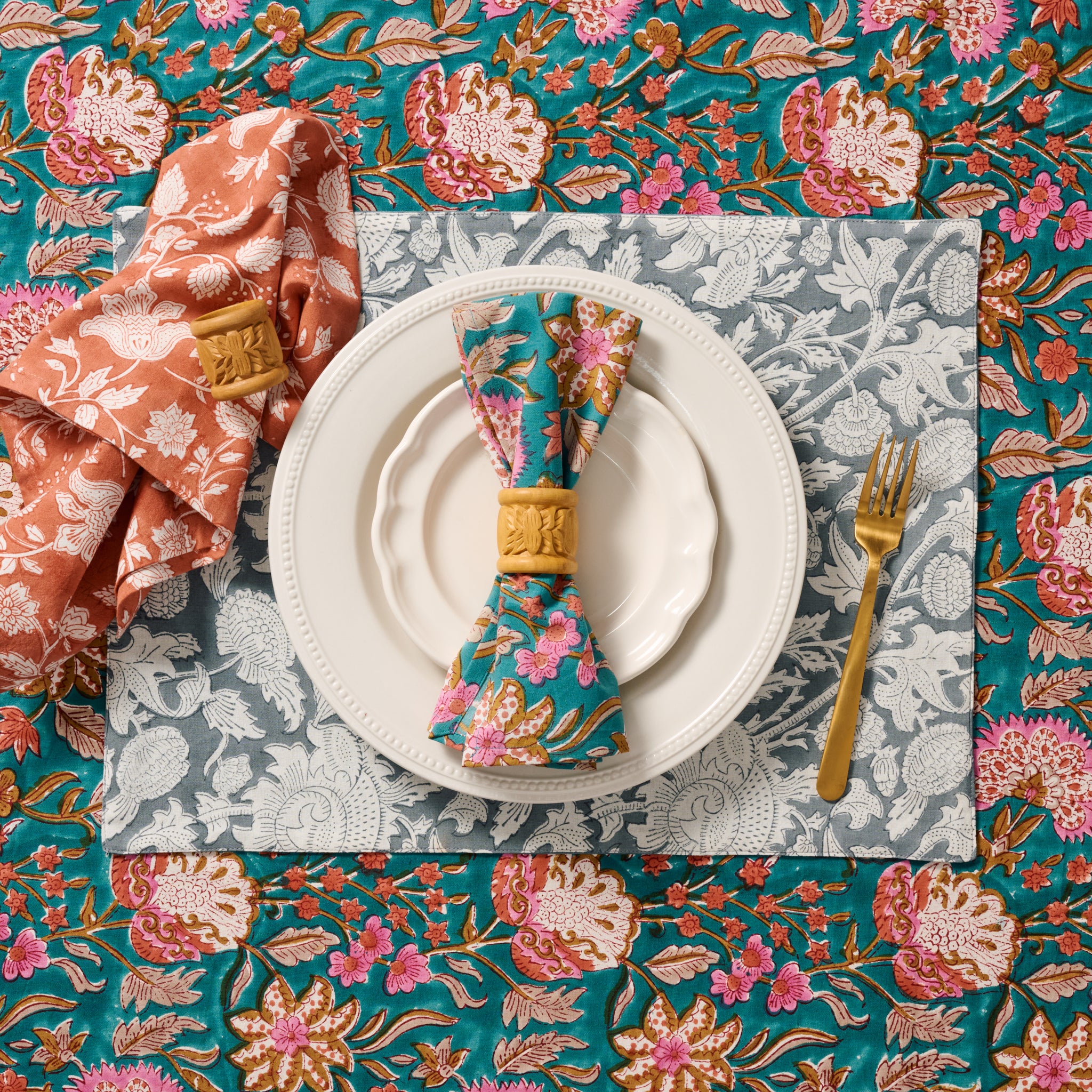 Stabaka Blockprint Tablecloth – Ten Thousand Villages
