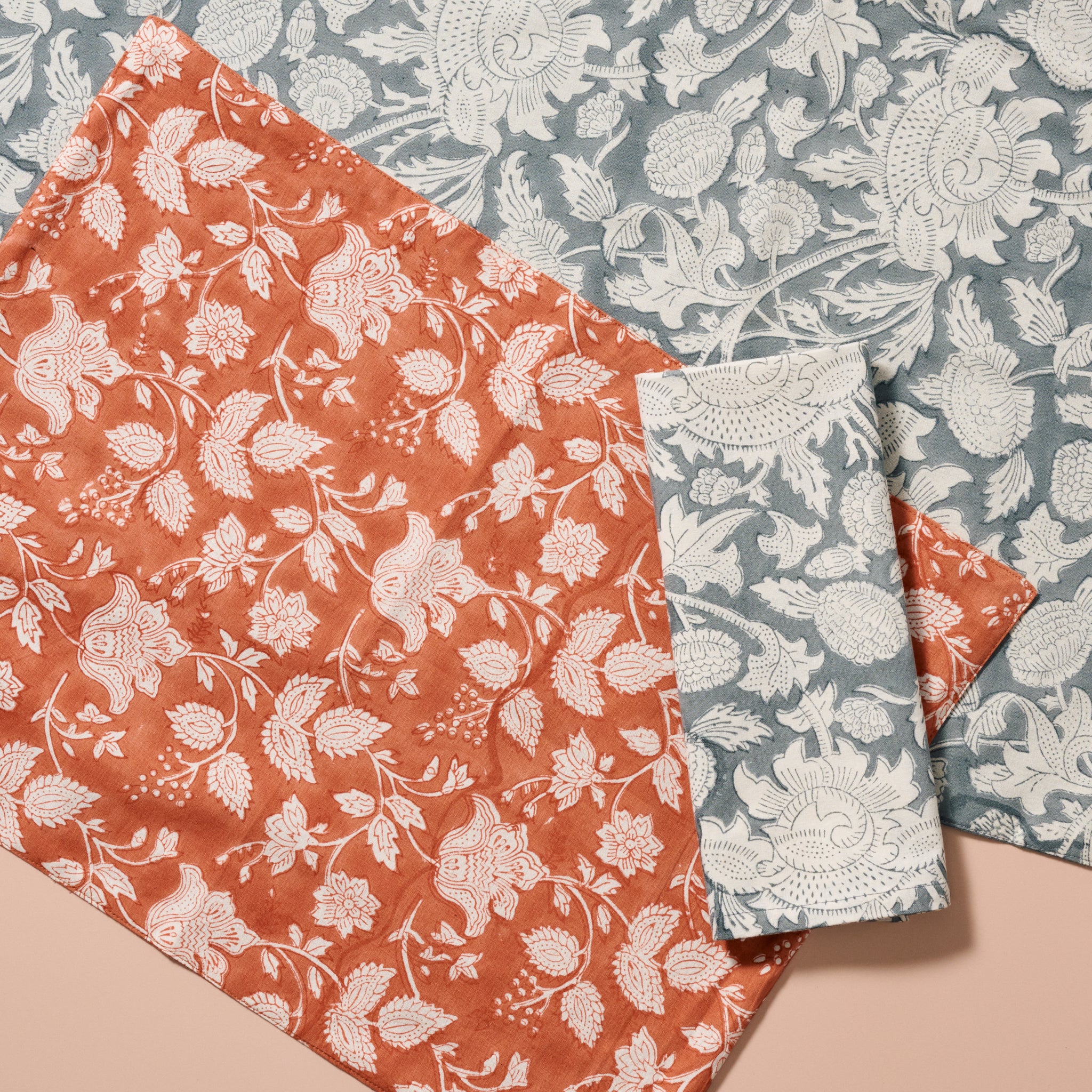 Baadal Blockprint Table Runner