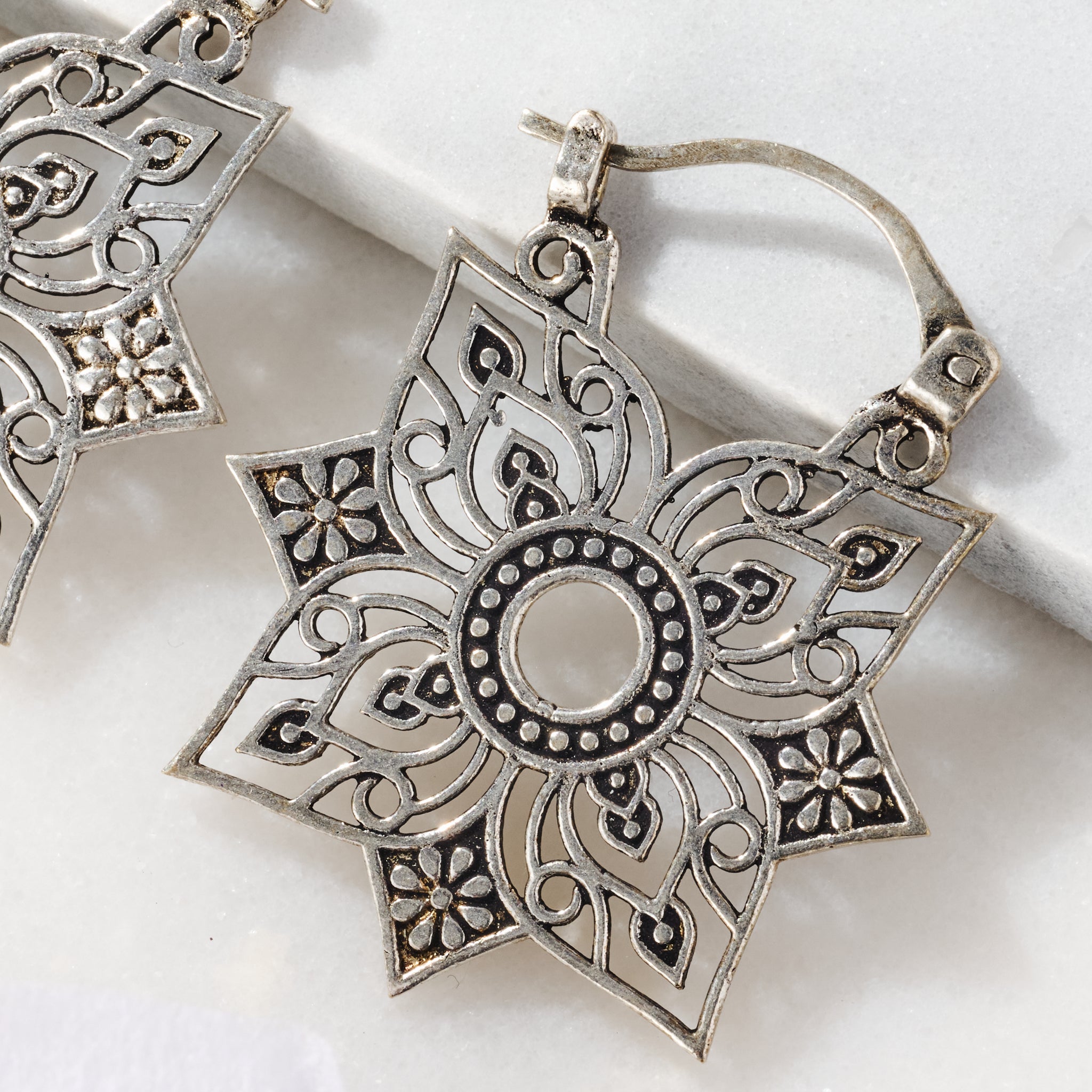 Floral Jali Earrings