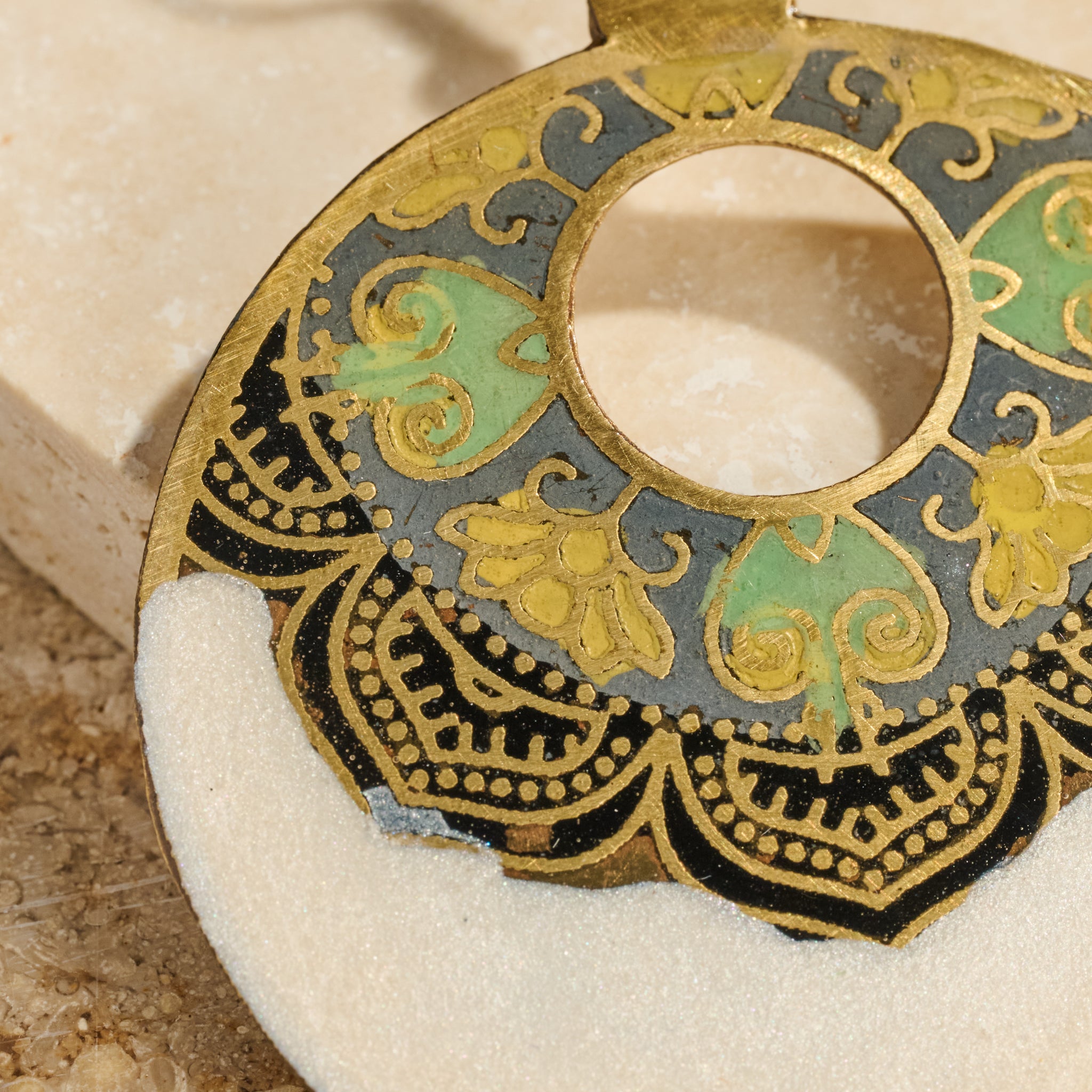 Mandir Enamel Earrings