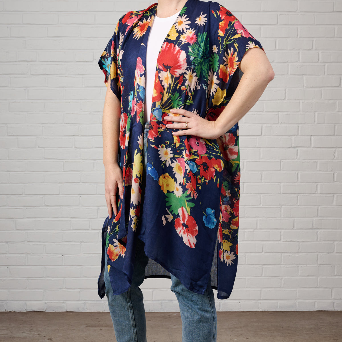 Raseela Blue Floral Modal Topper – Ten Thousand Villages
